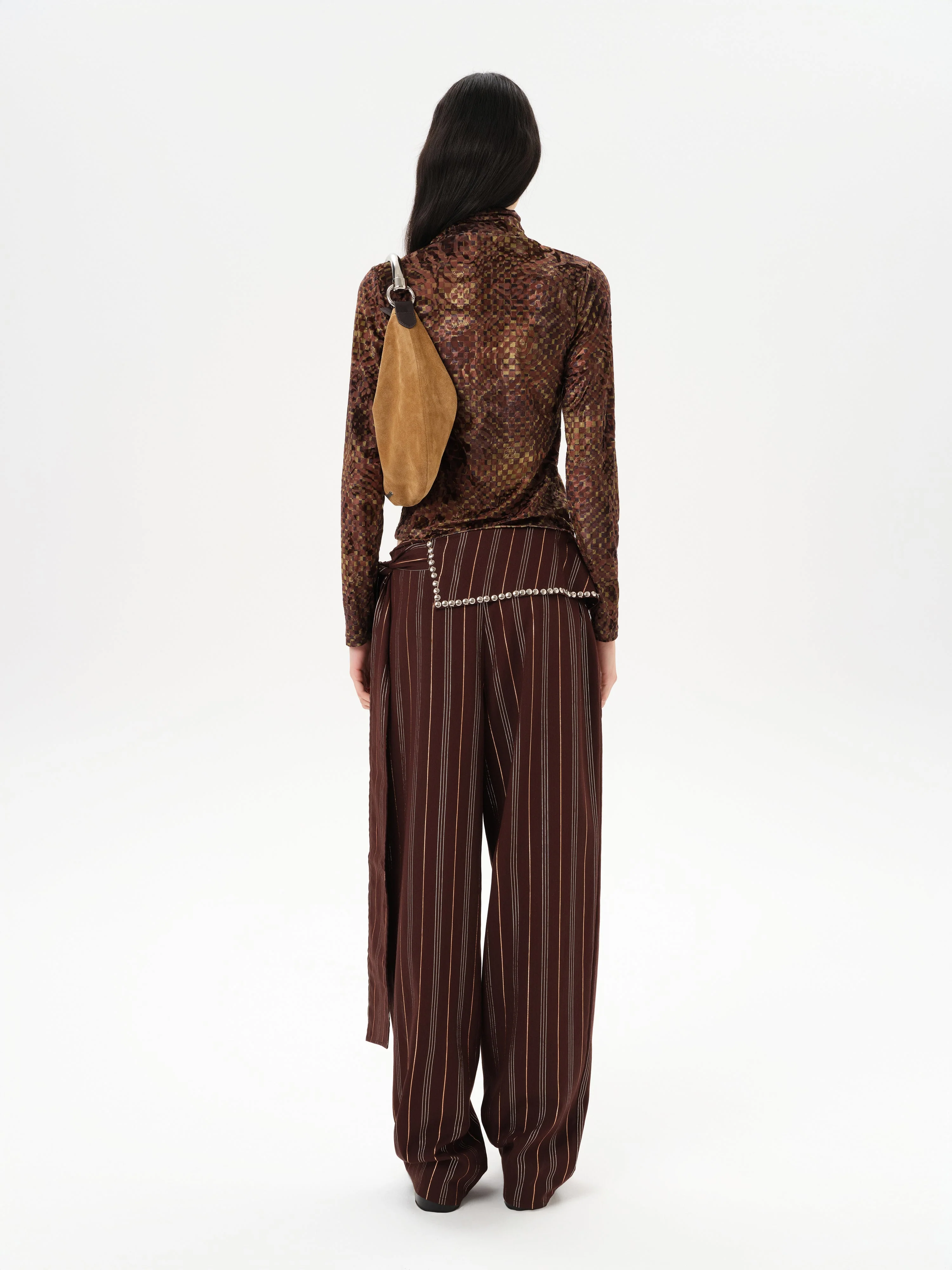 BLANCHE - Studded wrap-style pants - Image 4