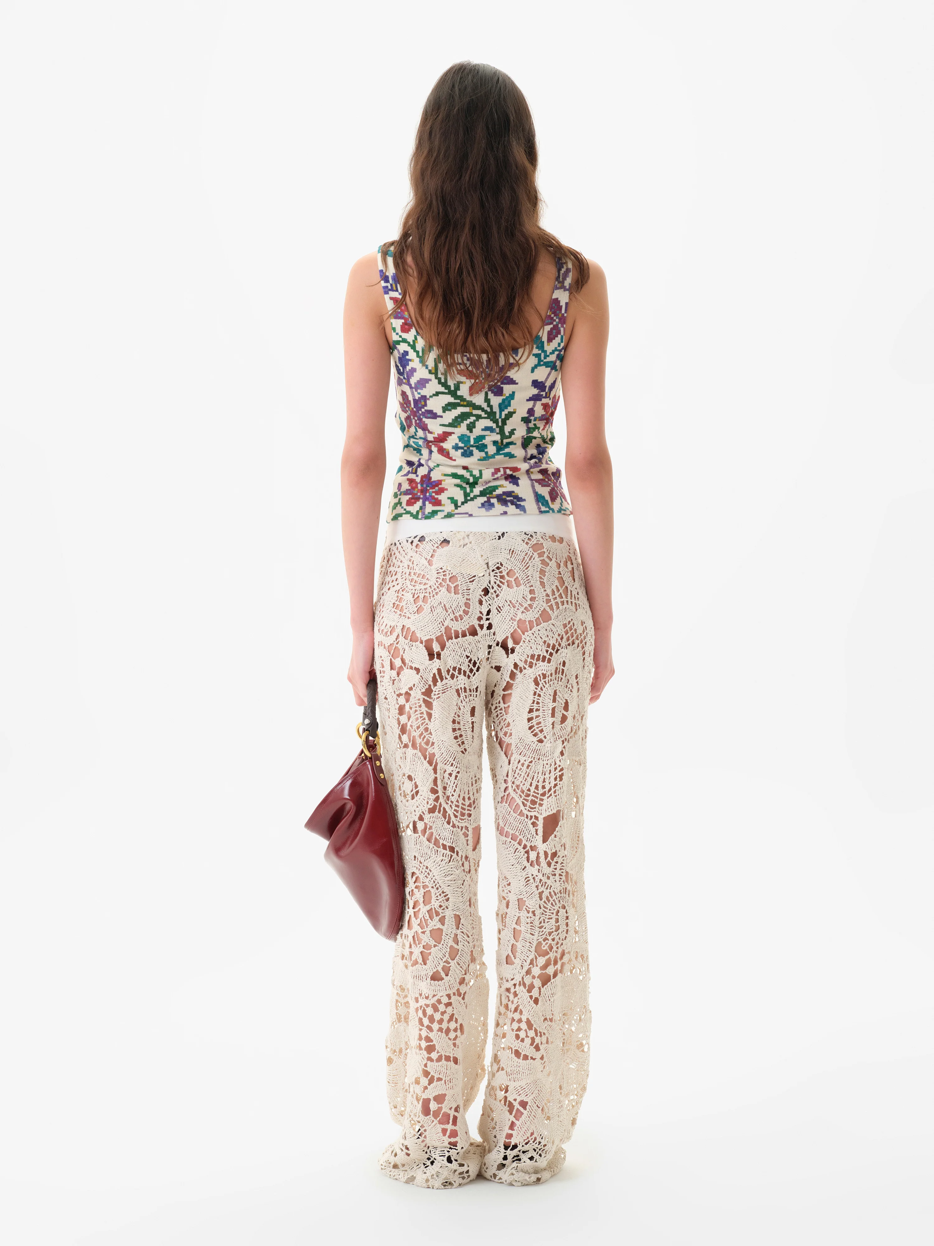 CALI - Printed square-neck tank top - Image 3