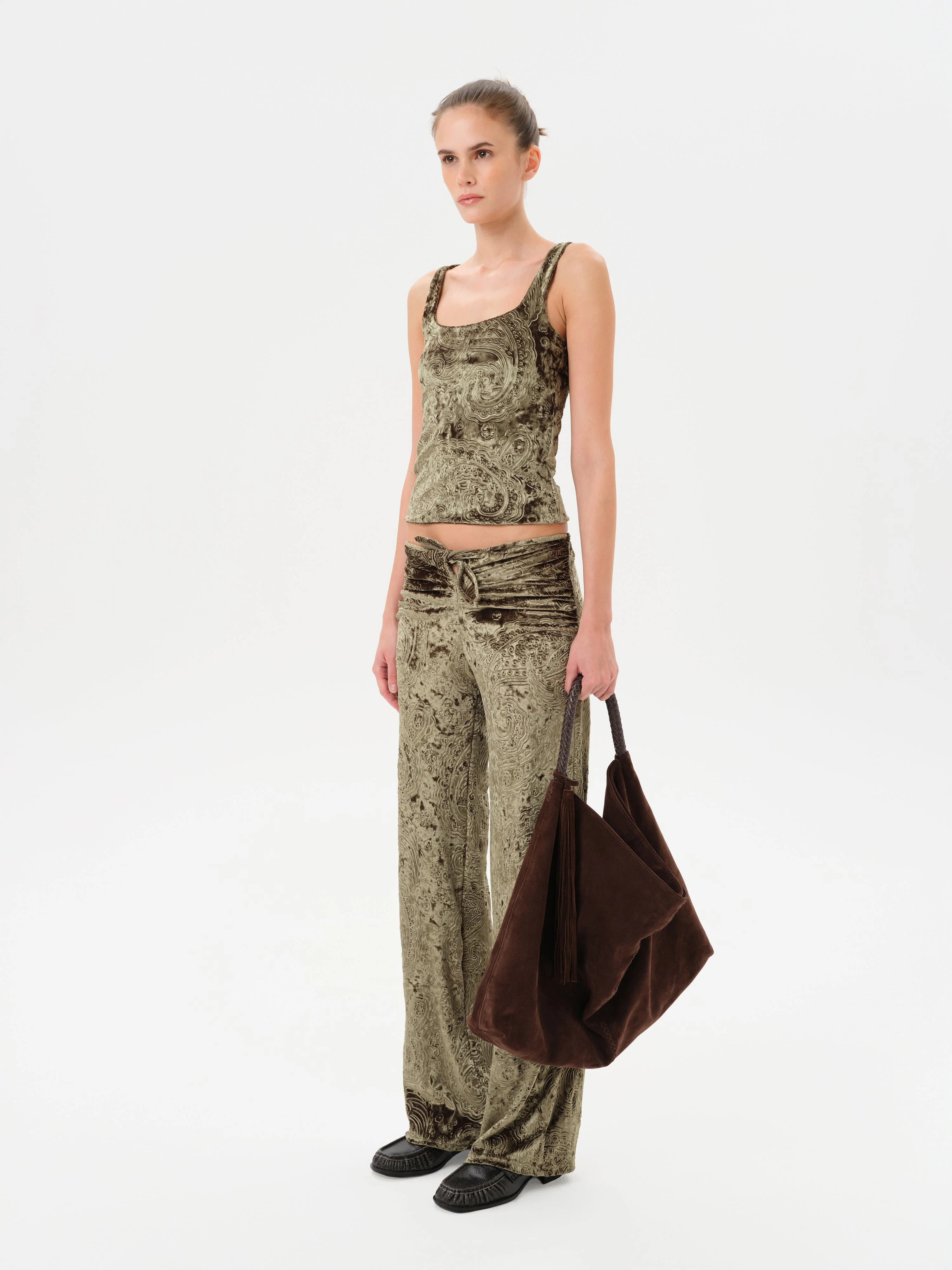 CALI - Velvet devoré printed tank top - Image 3