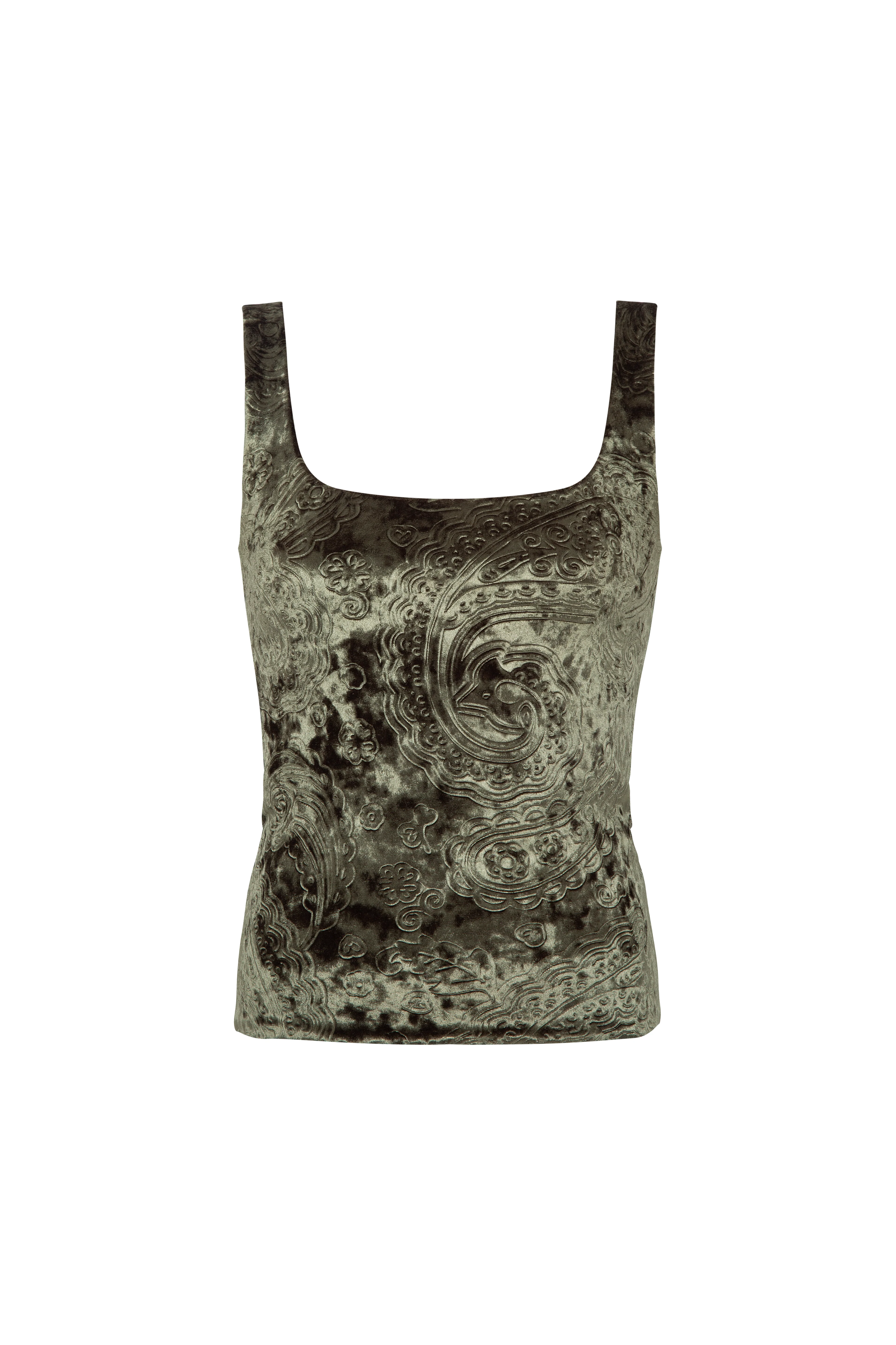 CALI - Velvet devoré printed tank top - Image 6