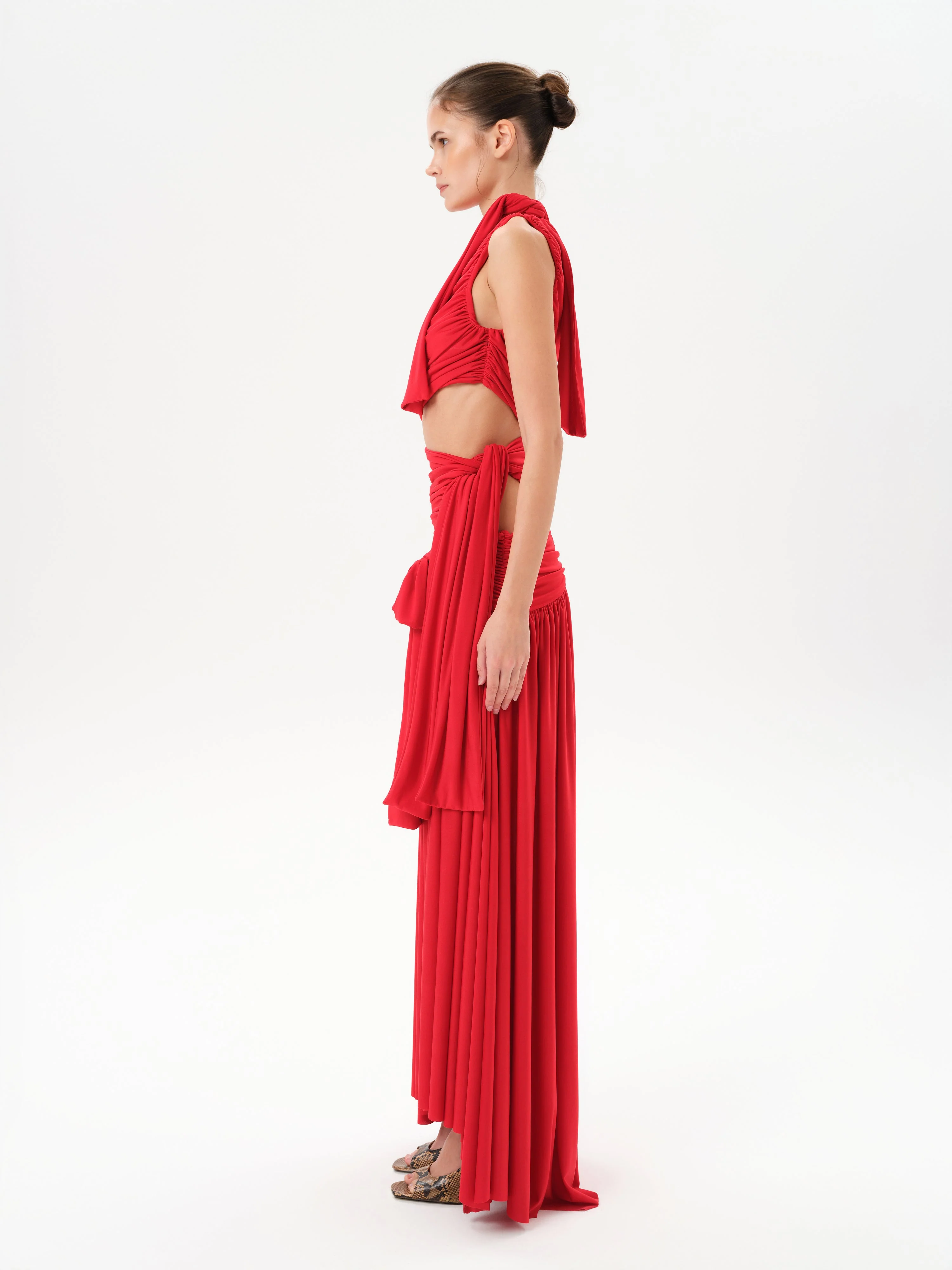 CAMILLA - Maxi jersey dress with cut-out design - Image 3