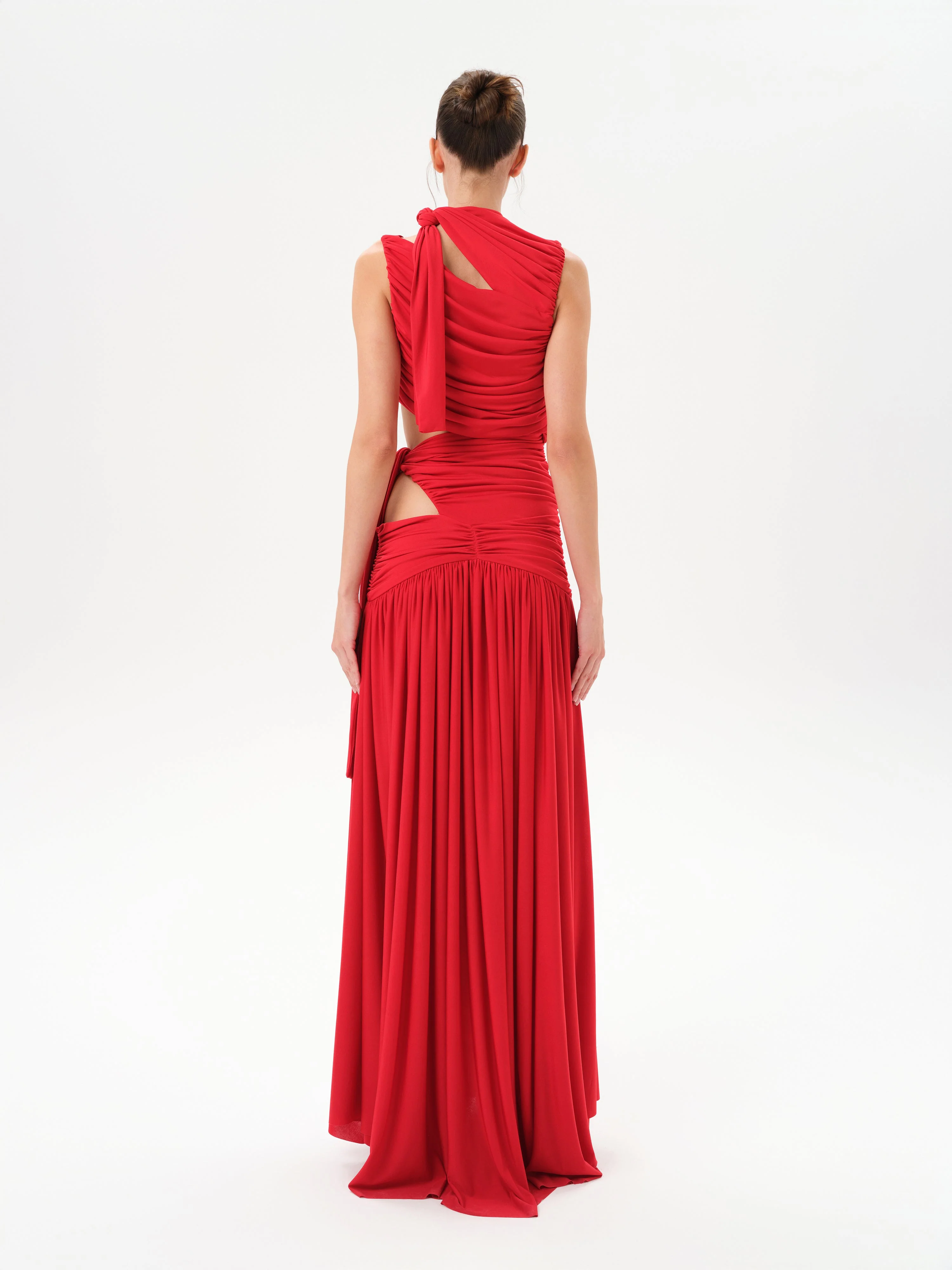 CAMILLA - Maxi jersey dress with cut-out design - Image 4
