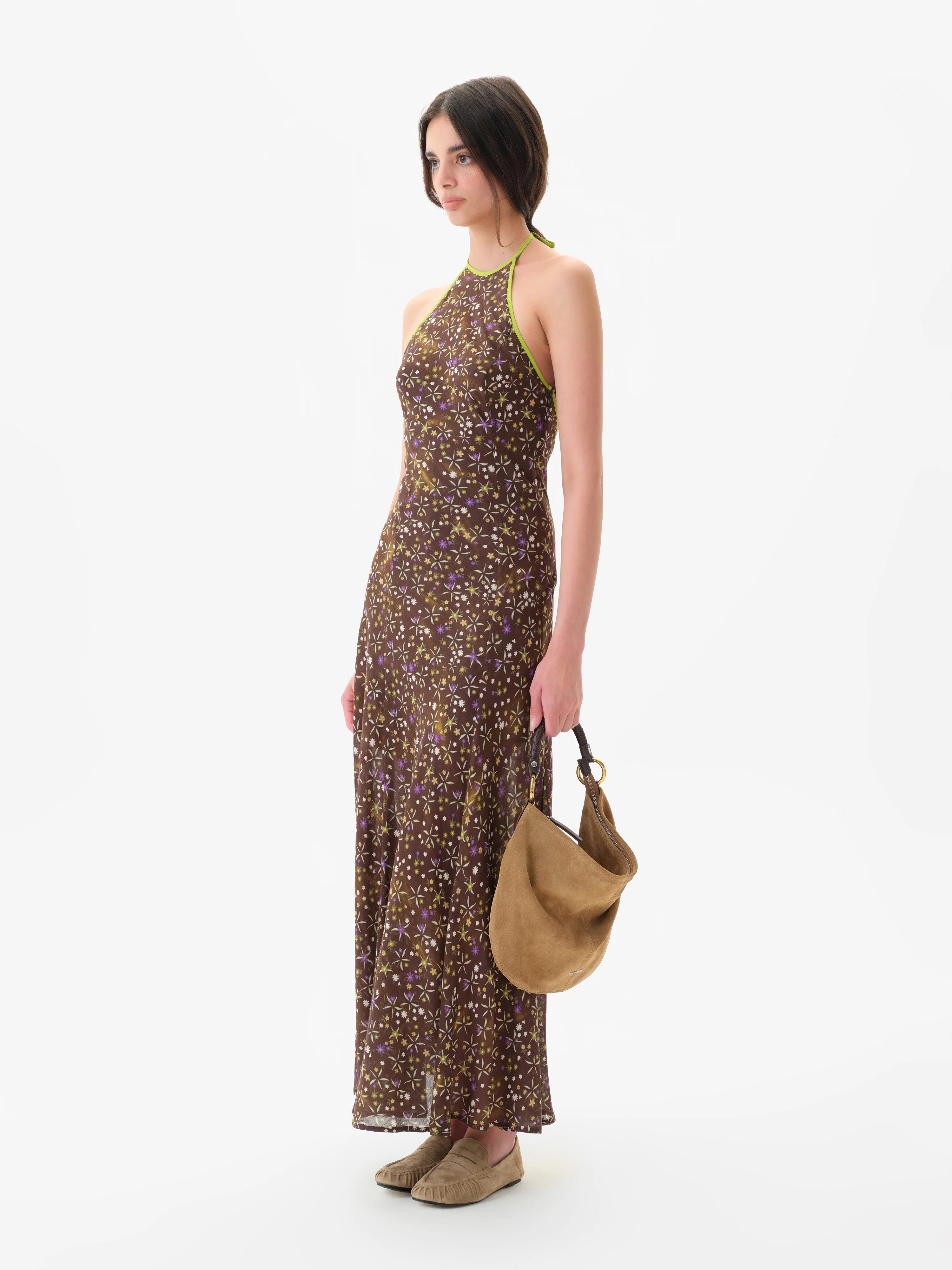 CHARLOTTE - Floral print open-back maxi voile dress - Image 2
