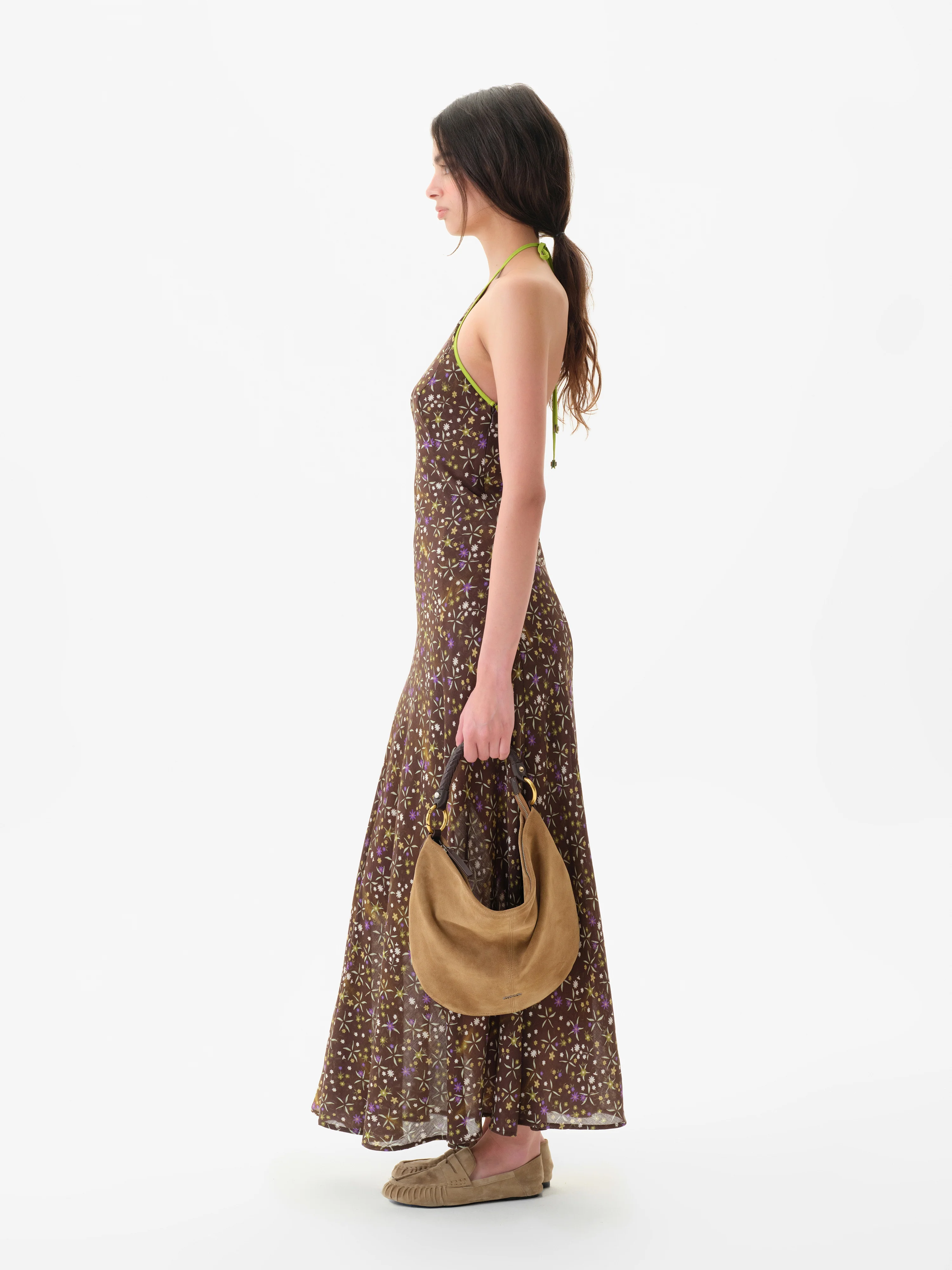 CHARLOTTE - Floral print open-back maxi voile dress - Image 3