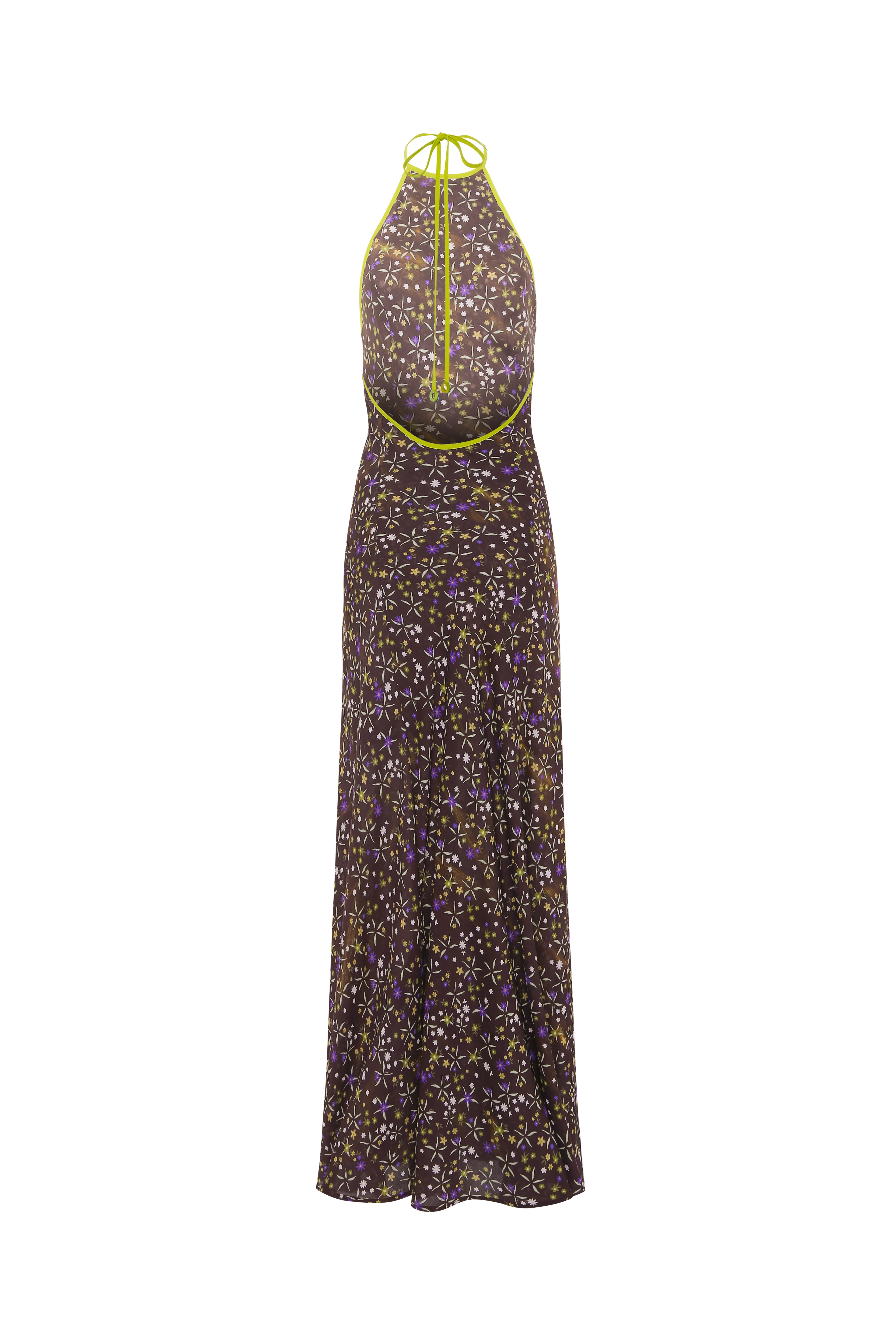 CHARLOTTE - Floral print open-back maxi voile dress - Image 6