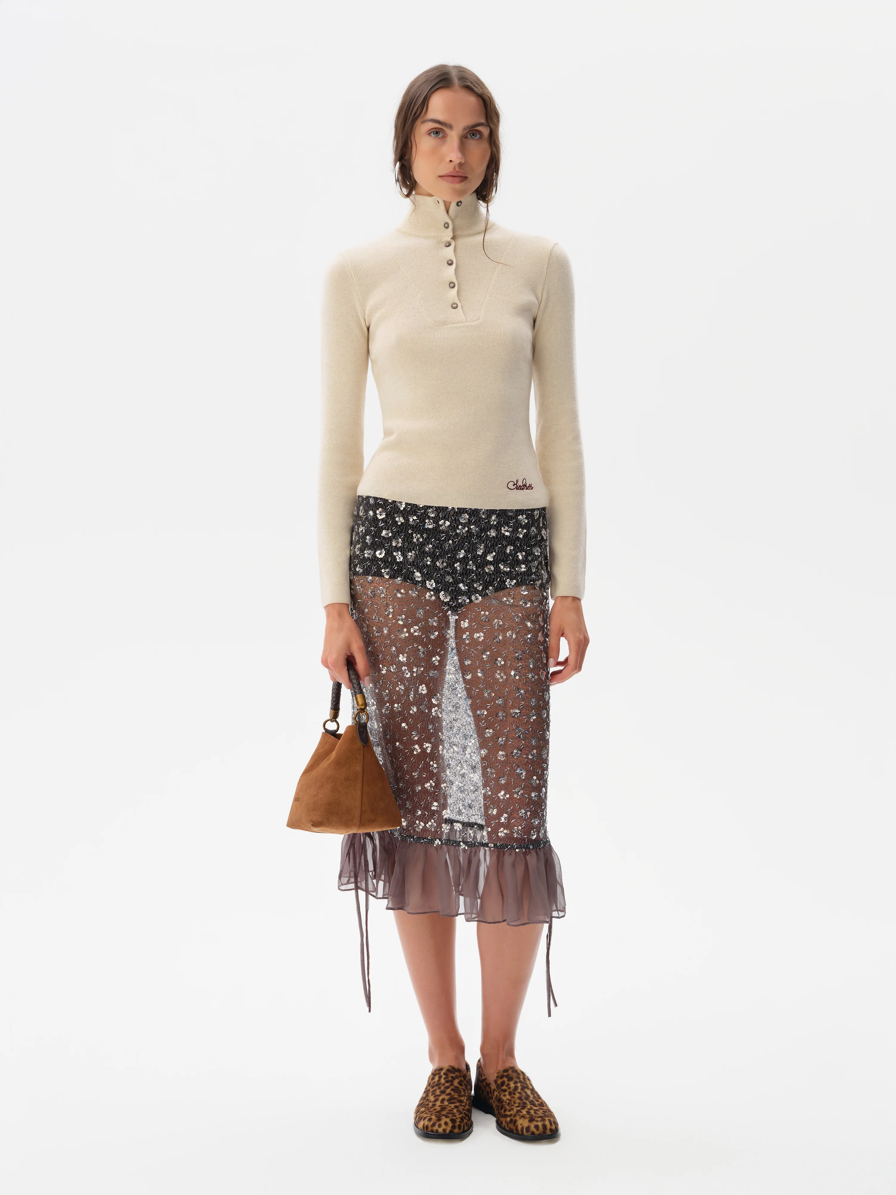 ELORA - High neck cashmere-wool knit - Image 2