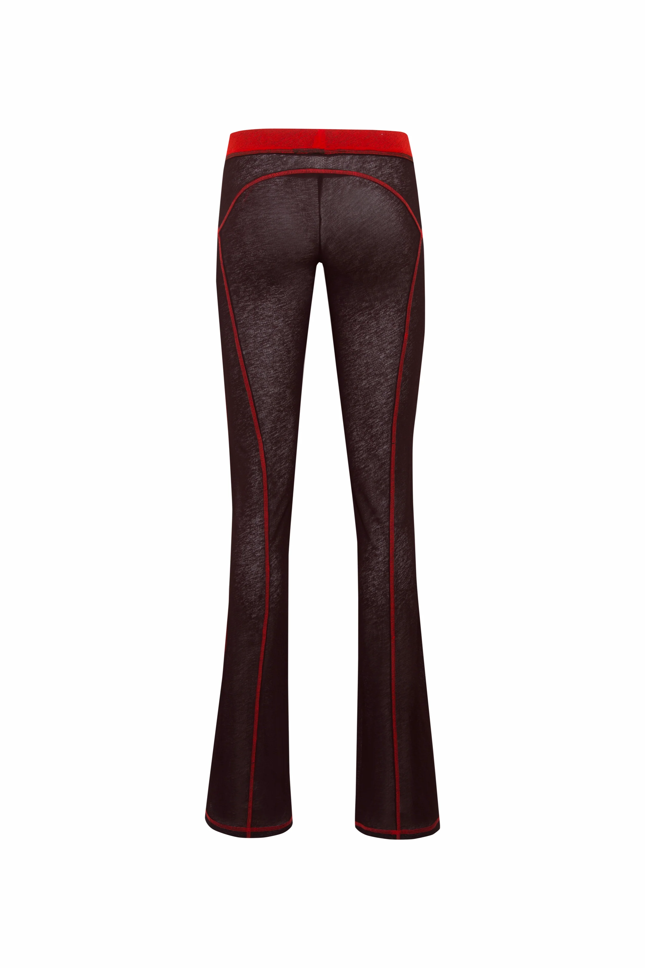 FLO - Color-block mesh flare pants - Image 2