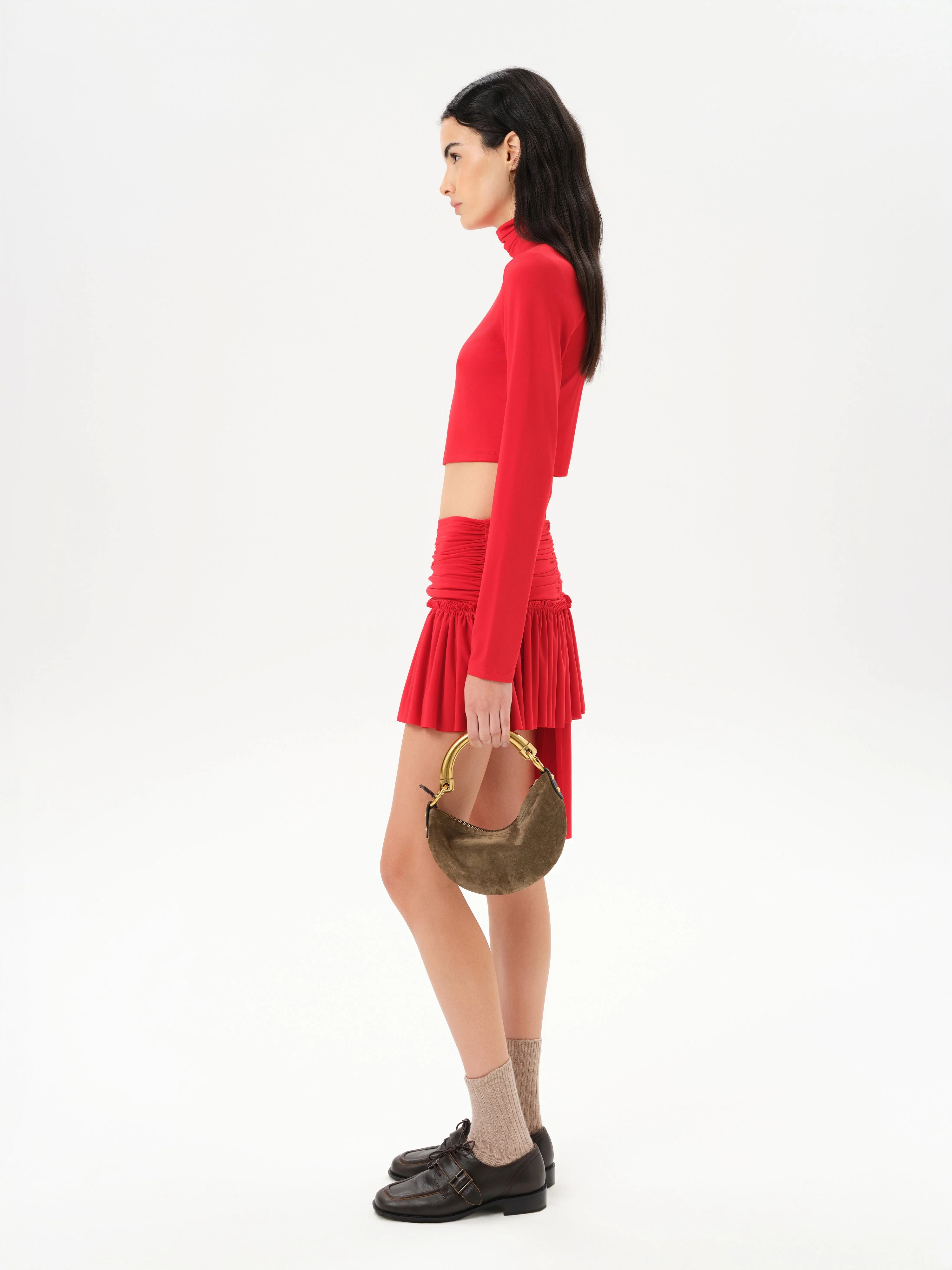 GEORGIE - Long sleeve cropped turtleneck top - Image 4