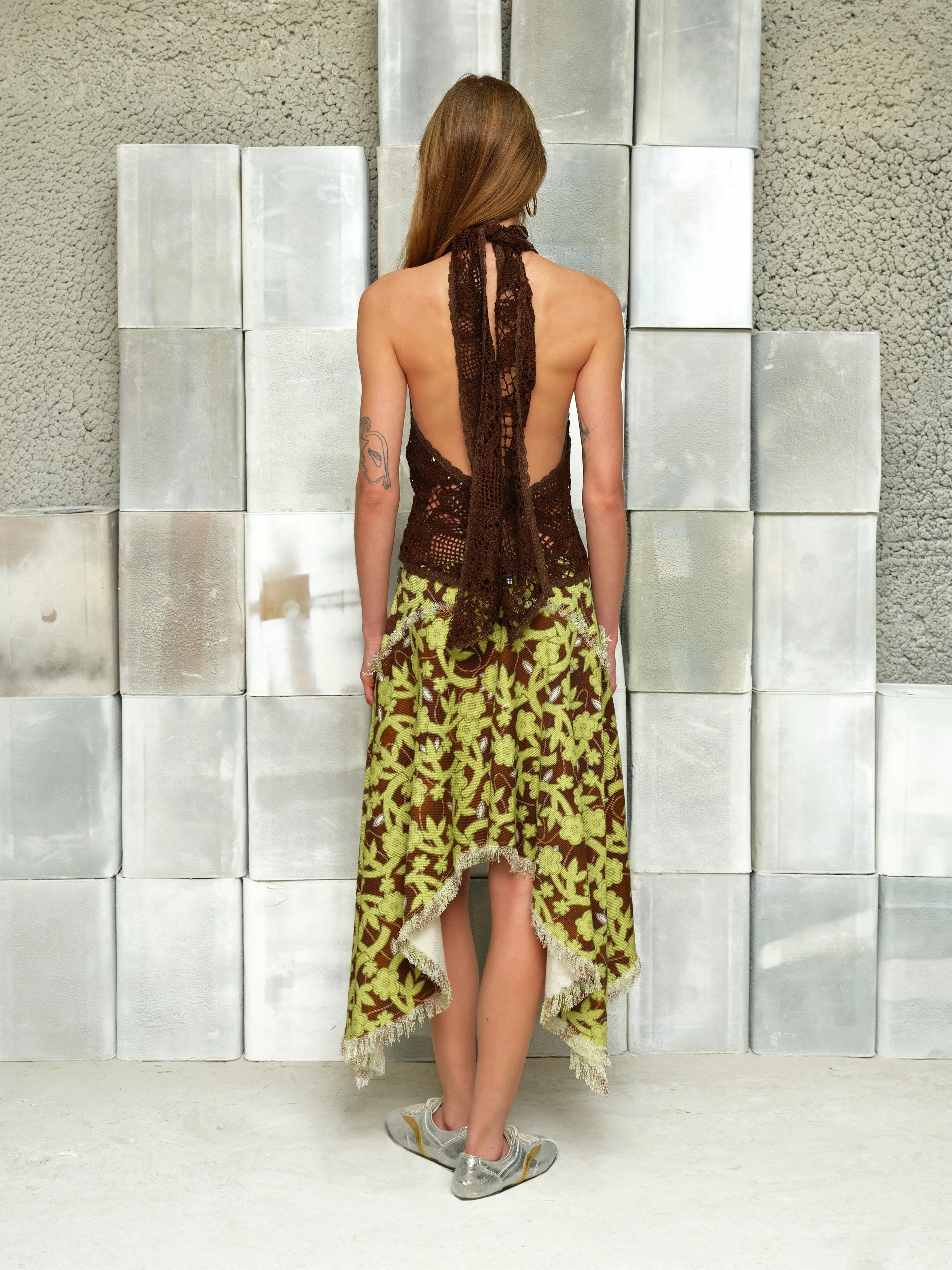 INDY - Halterneck crocheted top with open-knit texture - Image 4