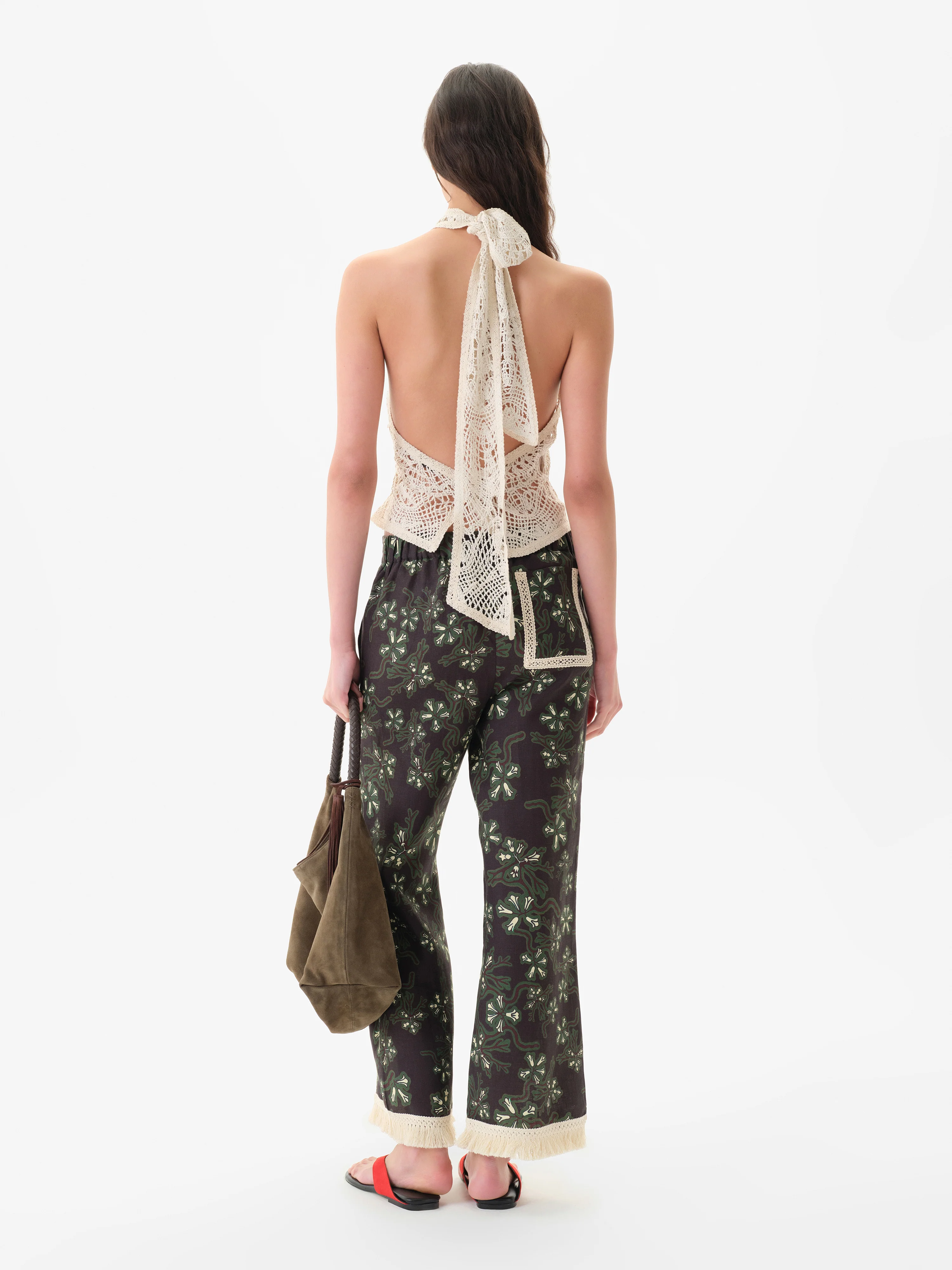 INDY - Halterneck crocheted top with open-knit texture - Image 5
