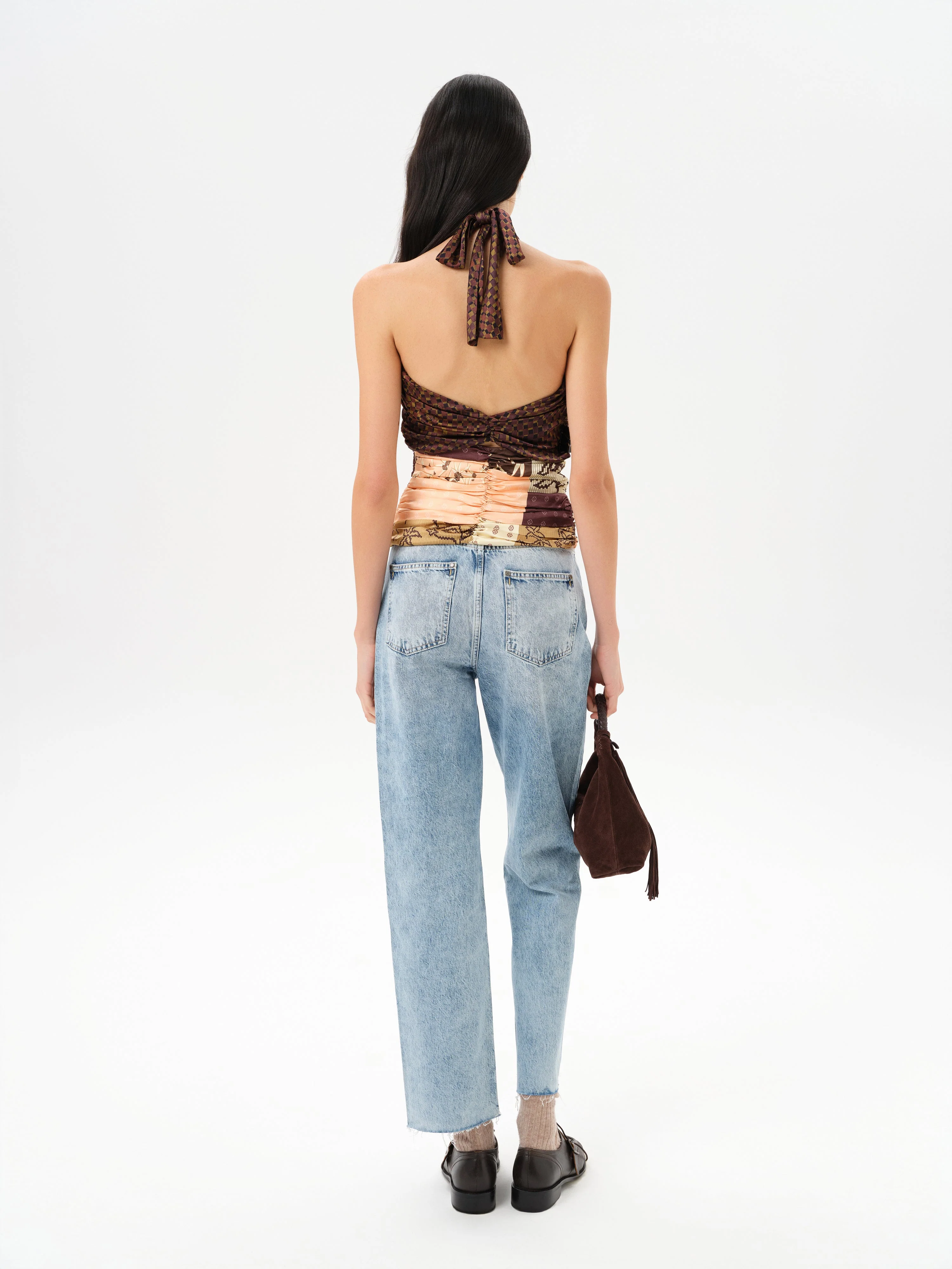 IZZY - Multi-pattern patchwork halter top - Image 4