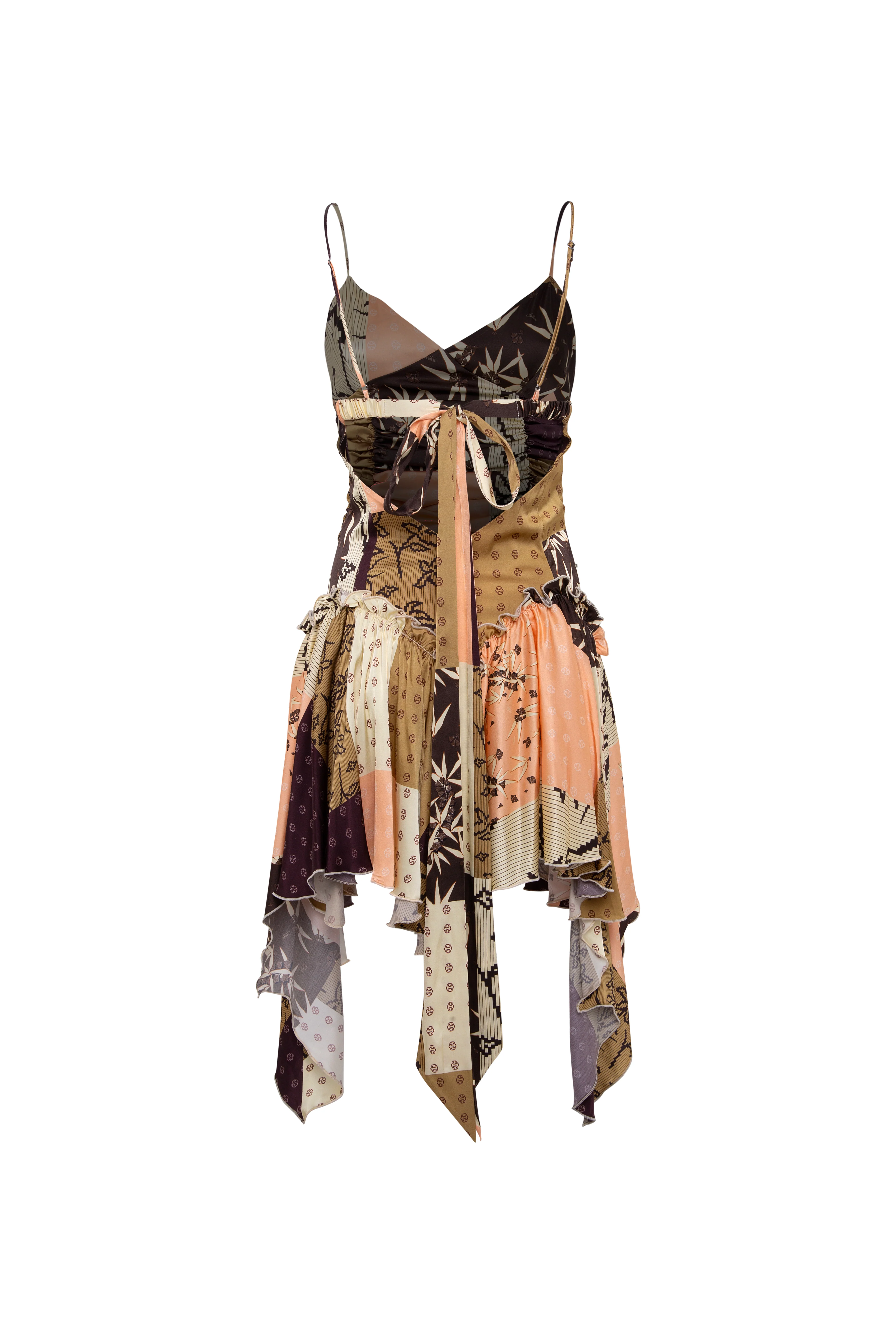 JAZ - Patchwork mini dress with ruffles - Image 6