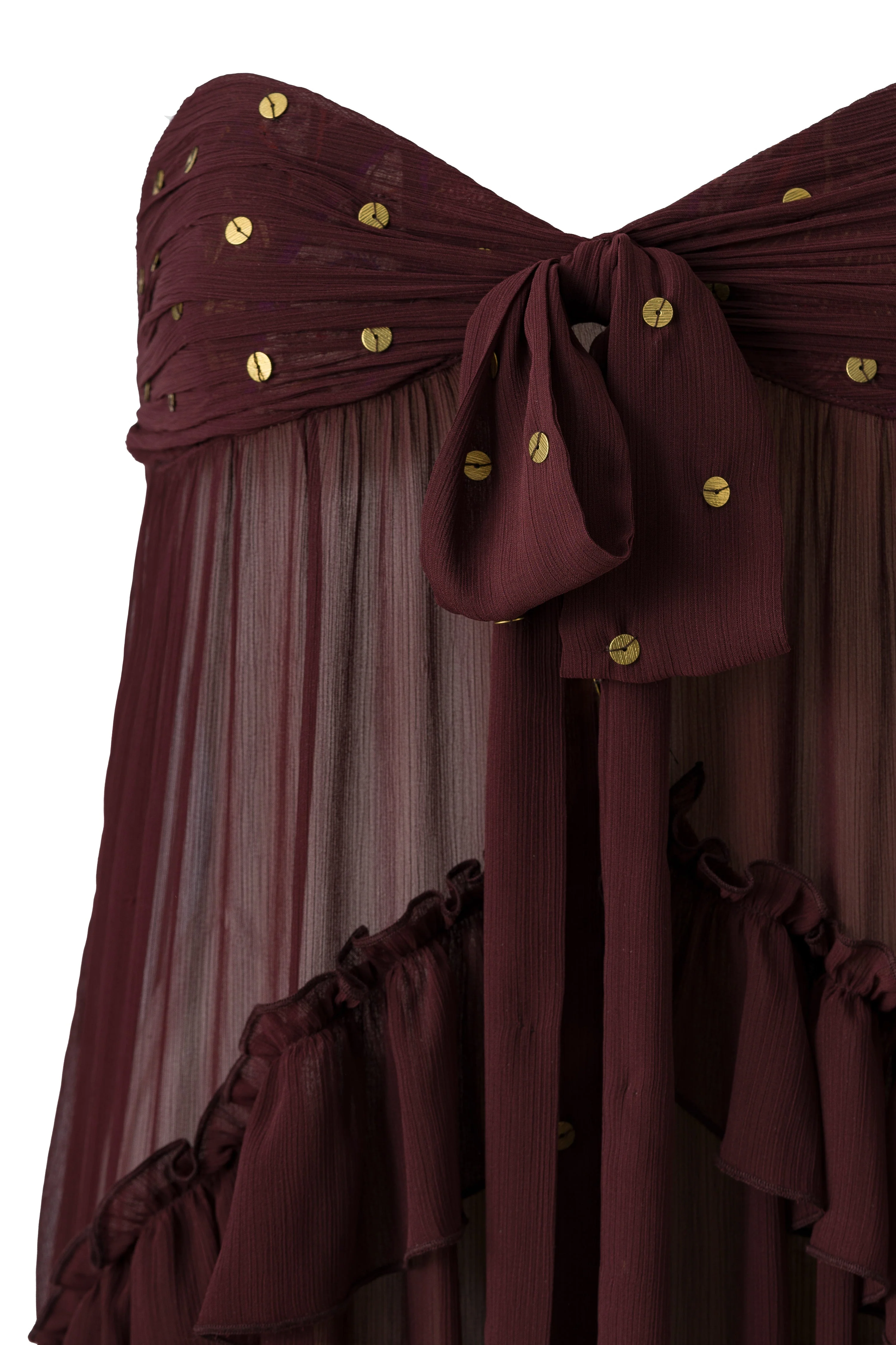 JOSIANE - Bead-embellished ruffled maxi dress - Image 6