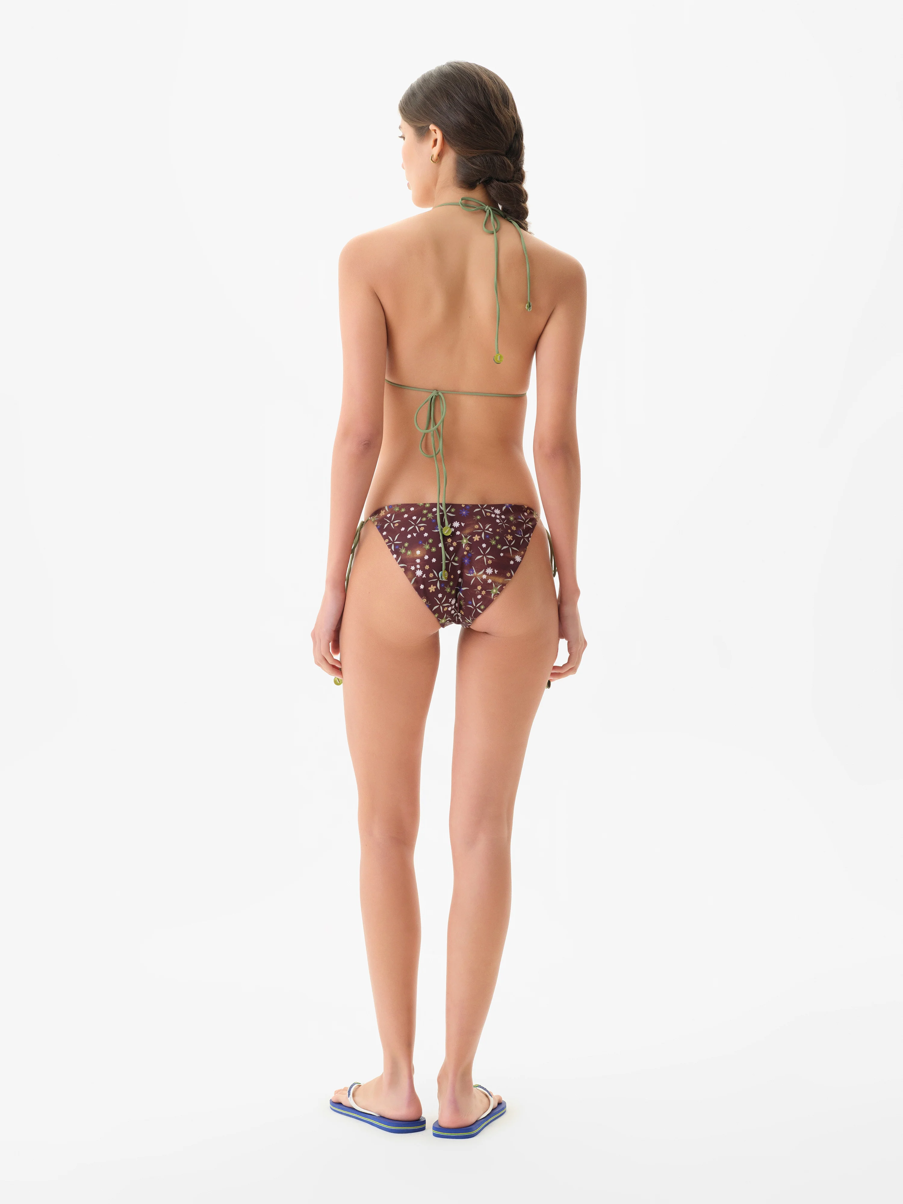 JUNIPER - Printed triangle bikini top - Image 4