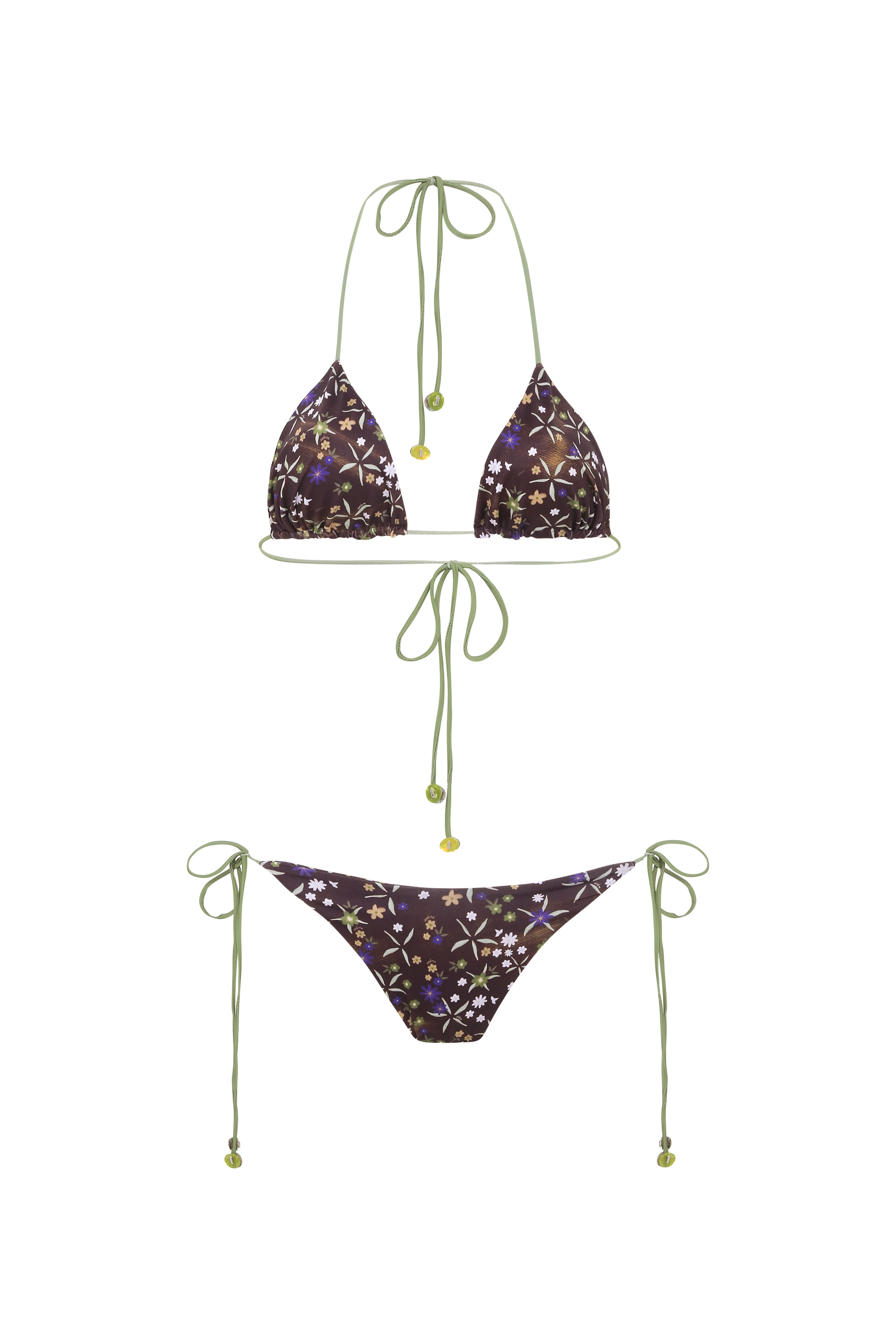 JUNIPER - Printed triangle bikini top - Image 5