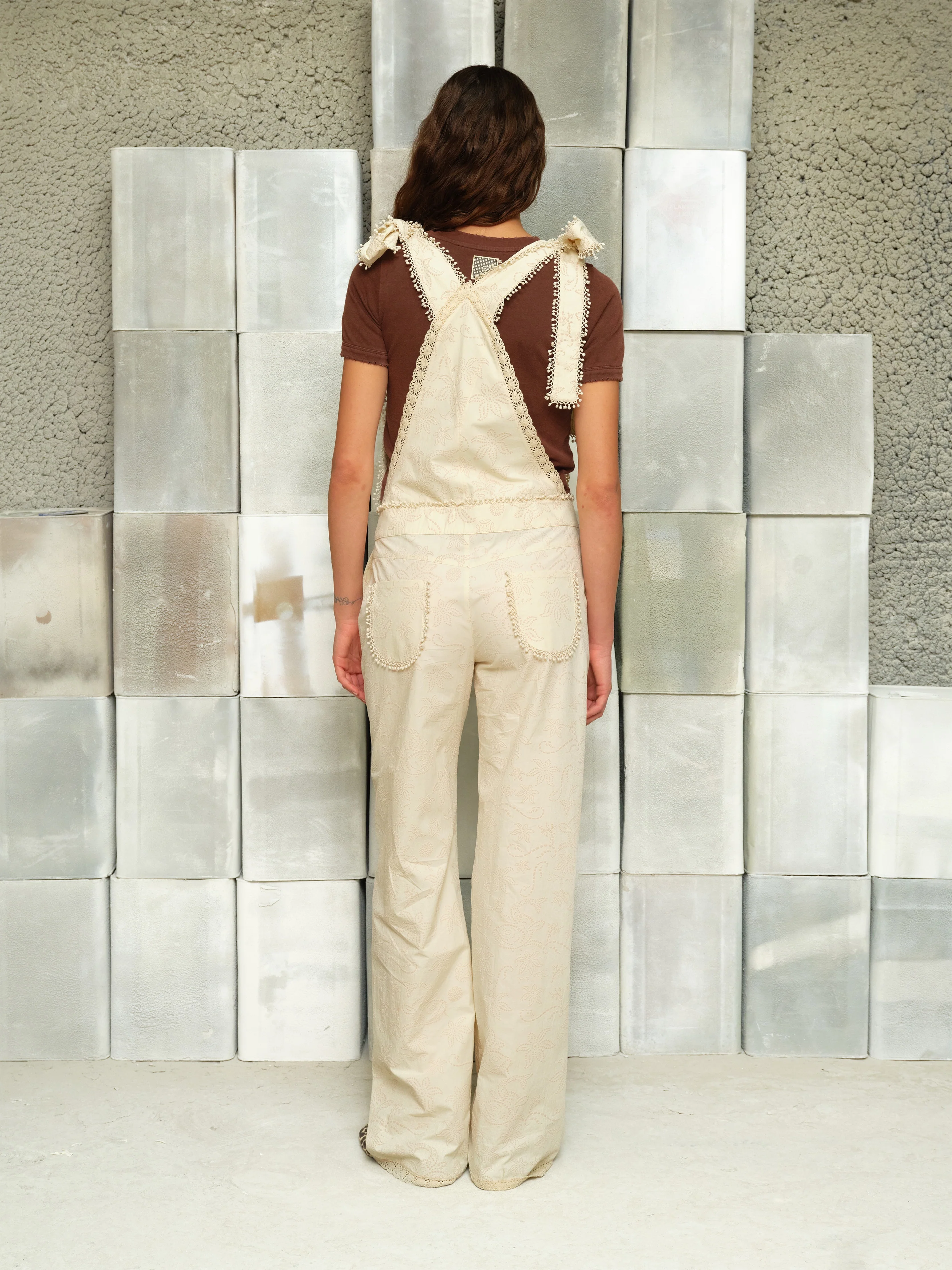 JUNO - Textured overall jumpsuit - Image 3