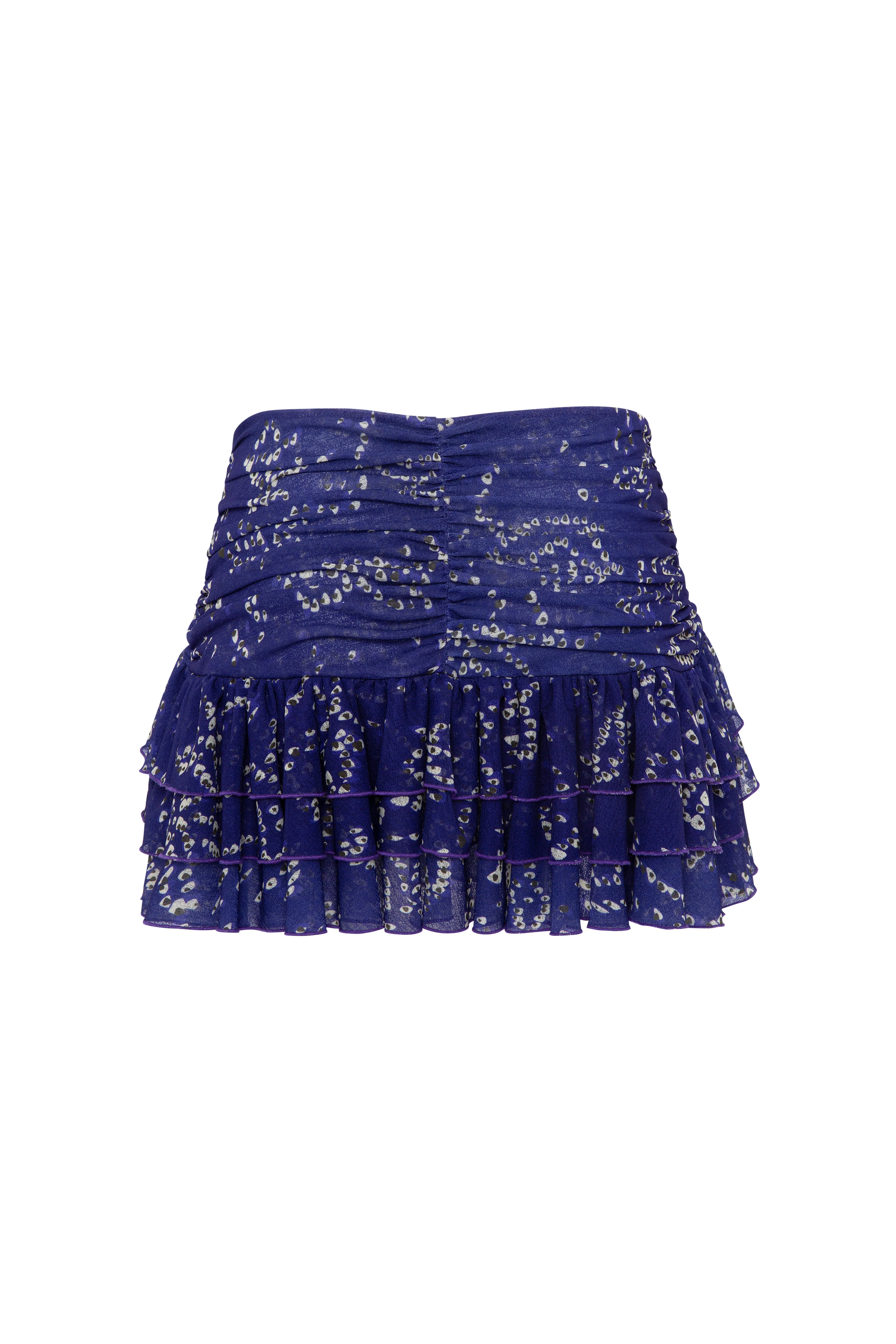 KAIA - Printed mini skirt with ruffles - Image 6