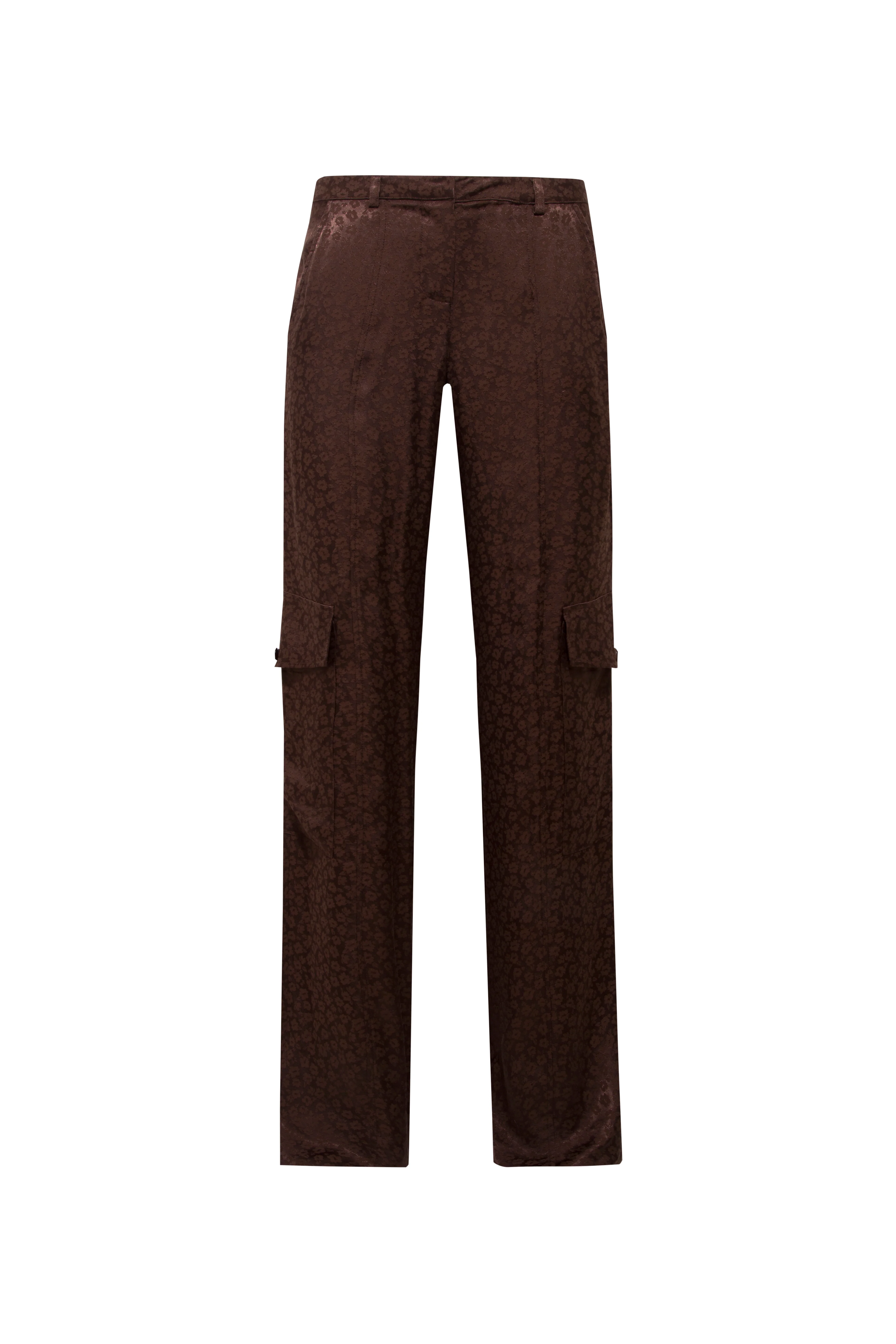 KIMMY - Jacquard satin cargo pants