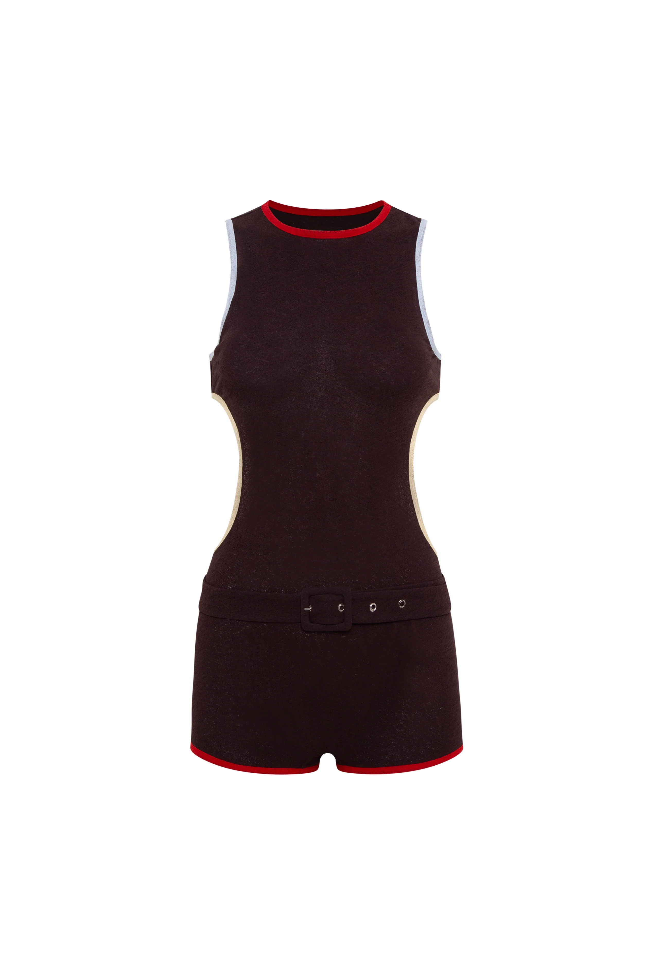 LEXI - Cut-out jumpsuit with contrast trim