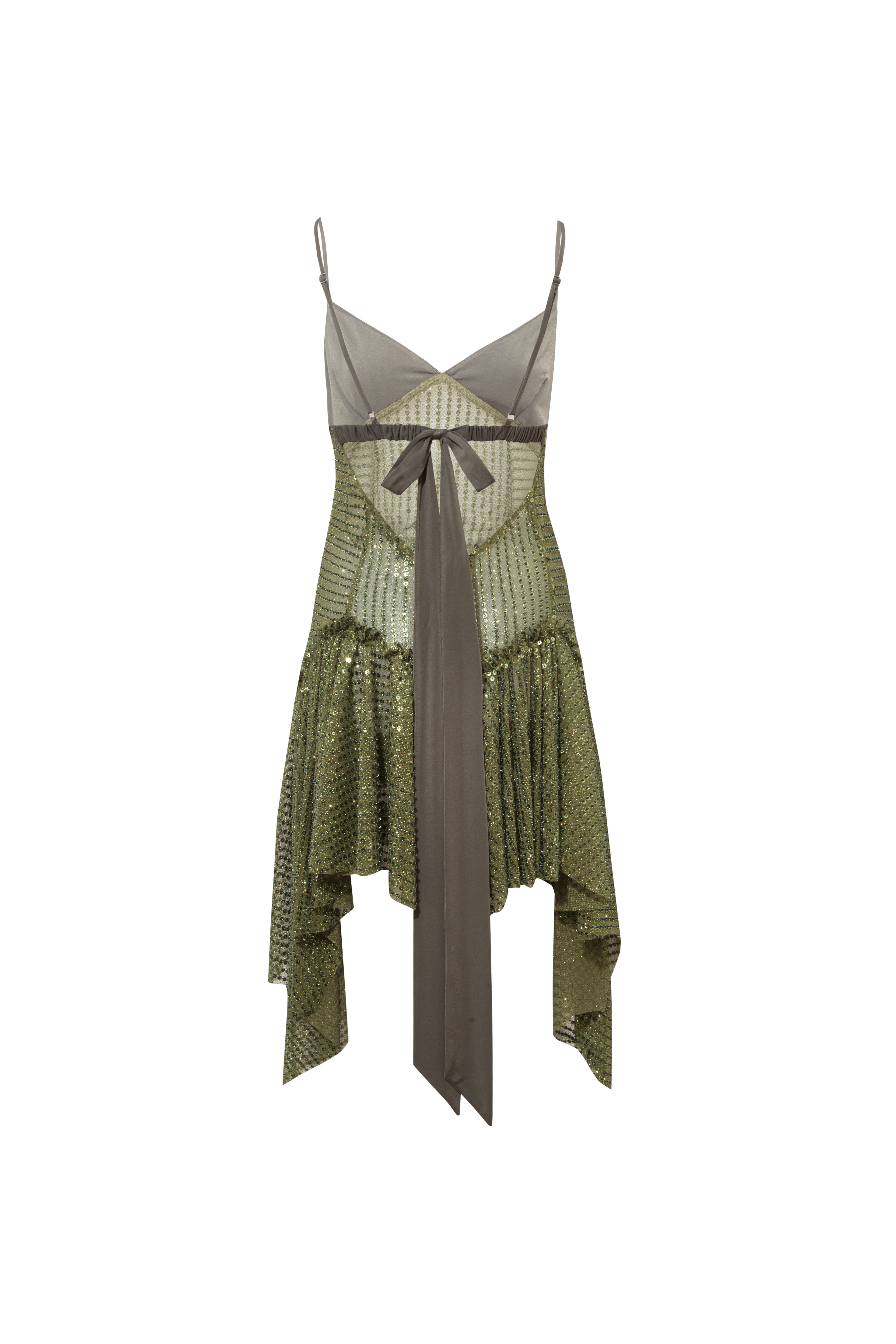 LUSTINA - Open-back sequin mini dress - Image 7