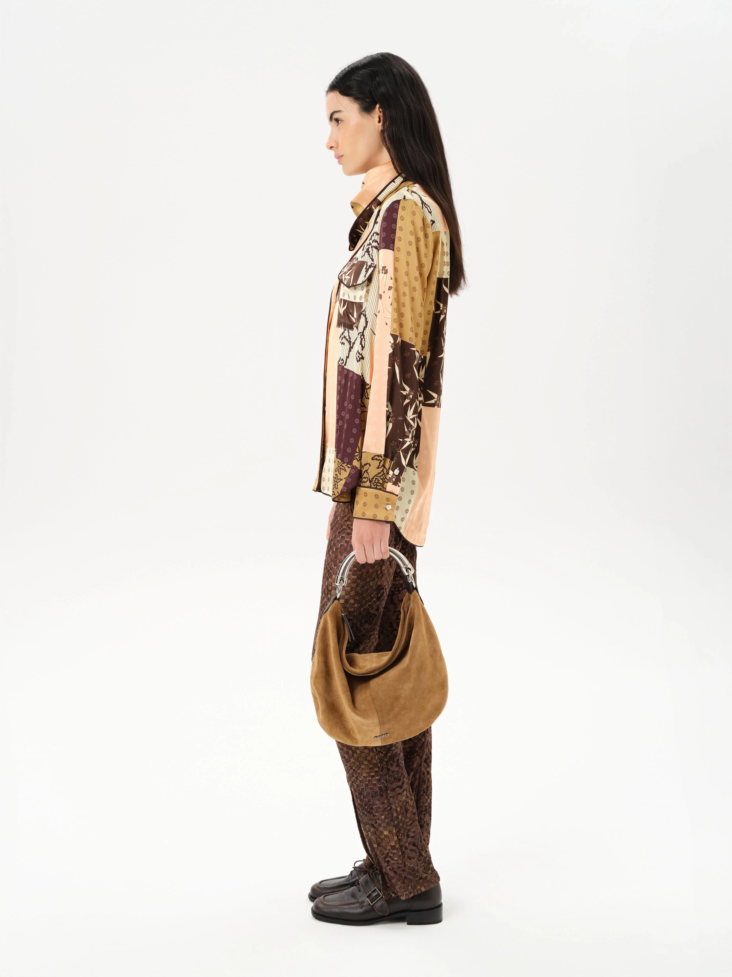 MICLA - Patchwork satin button-down - Image 3