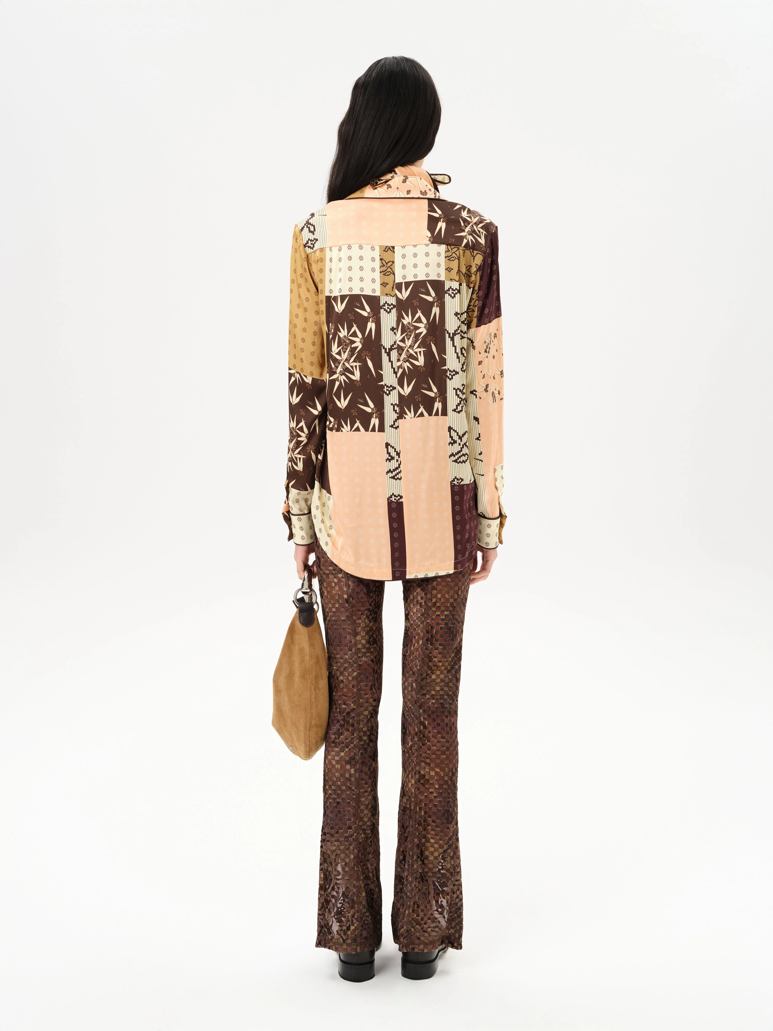 MICLA - Patchwork satin button-down - Image 4