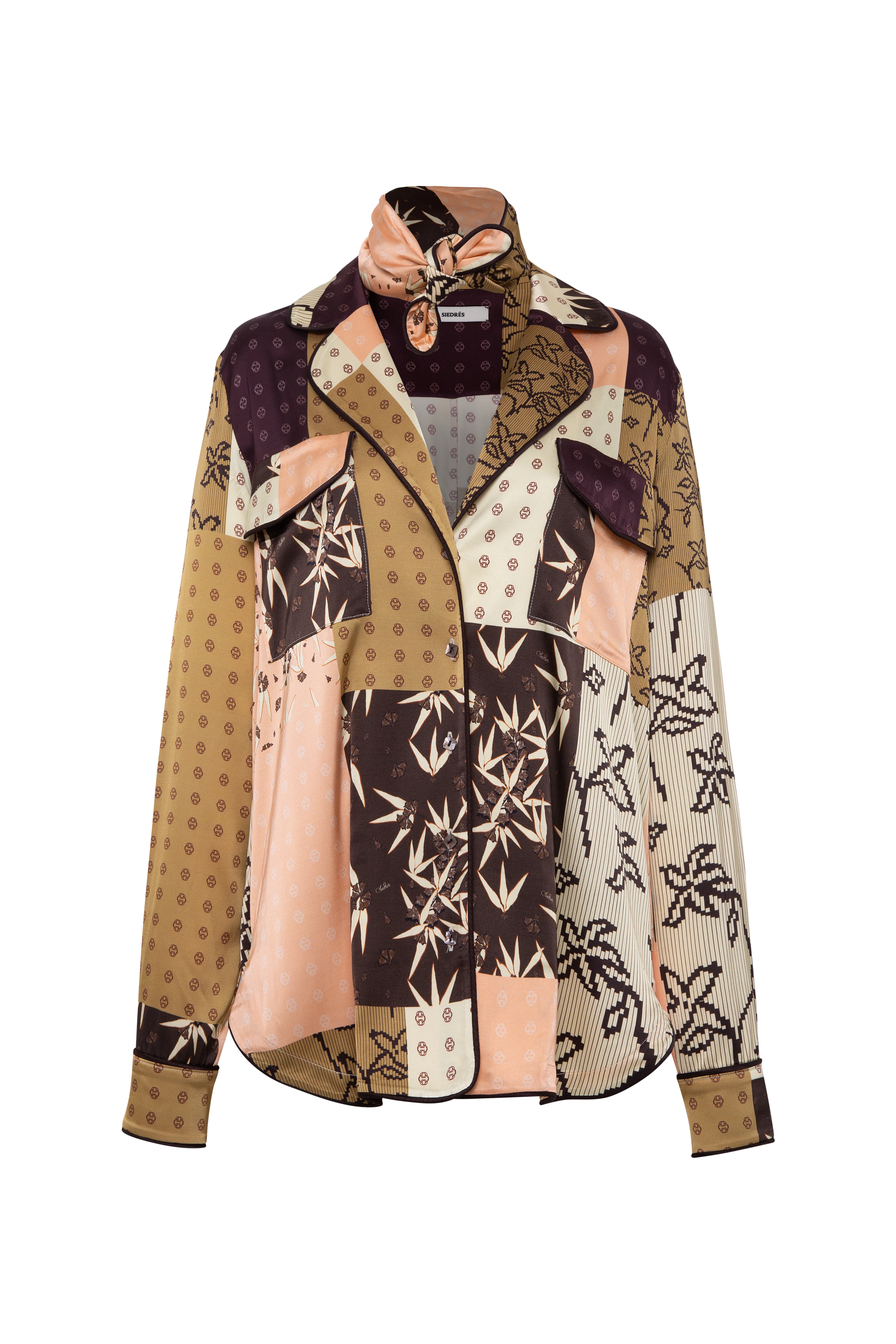 MICLA - Patchwork satin button-down - Image 5