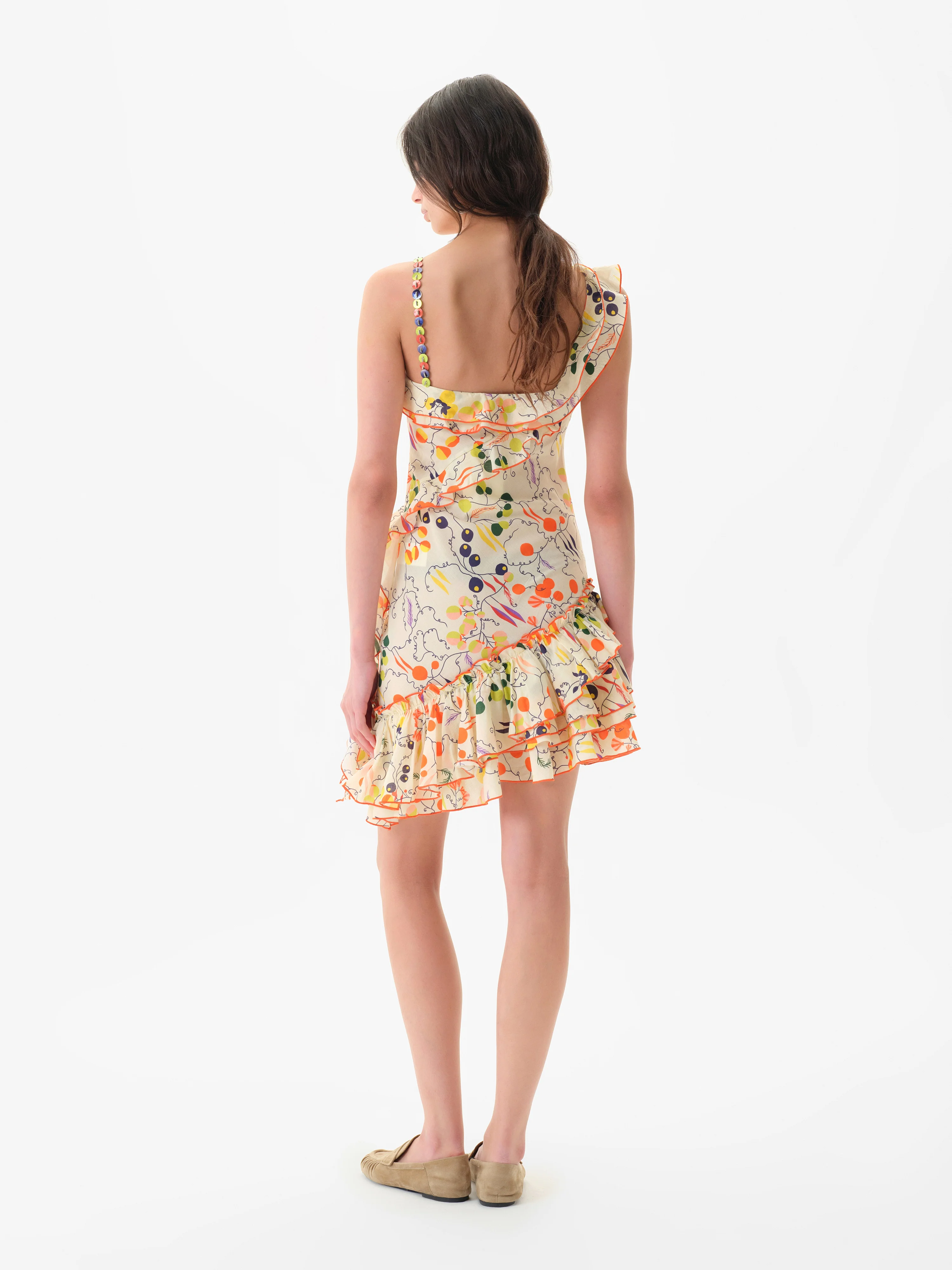 MIMIKA - Printed mini dress with ruffle detailing - Image 3