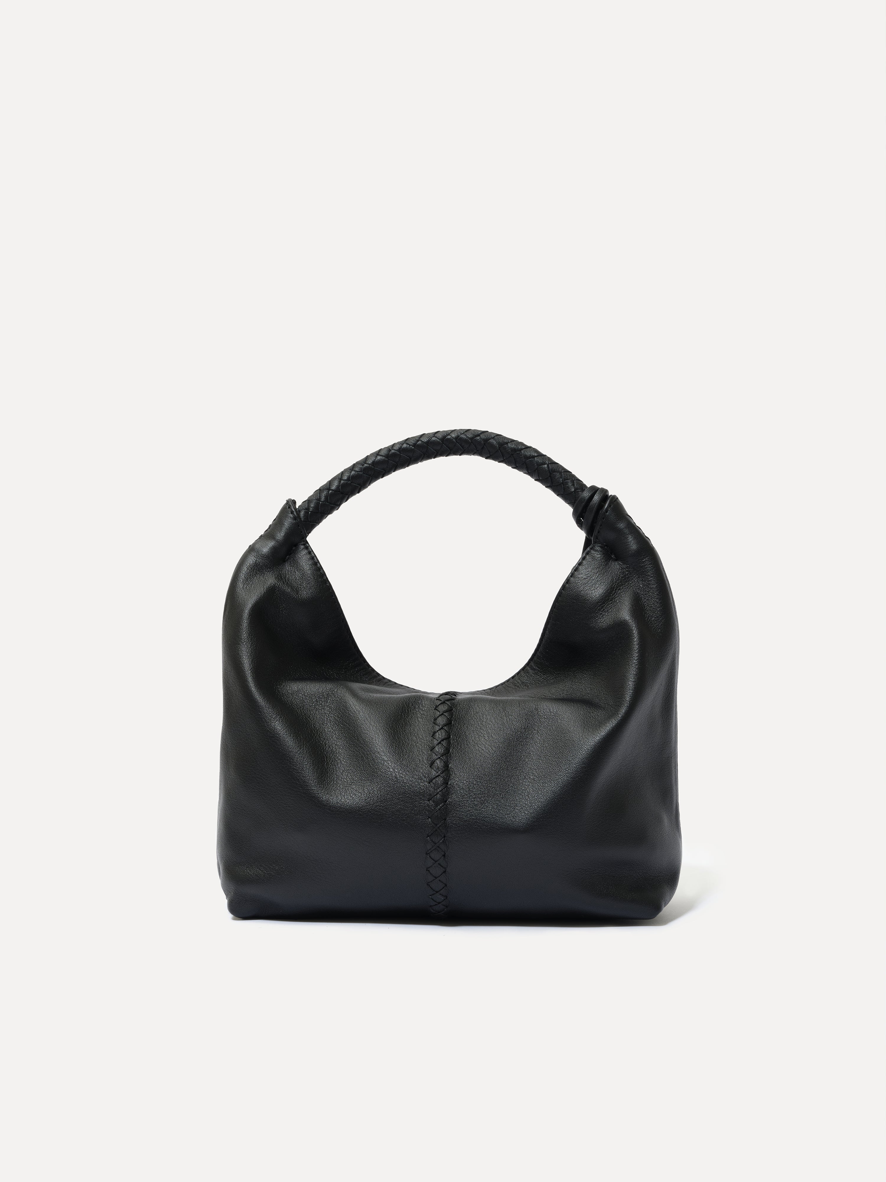 MINI GALIA - Mini tote bag with woven handle and removable tassel charm - Image 3