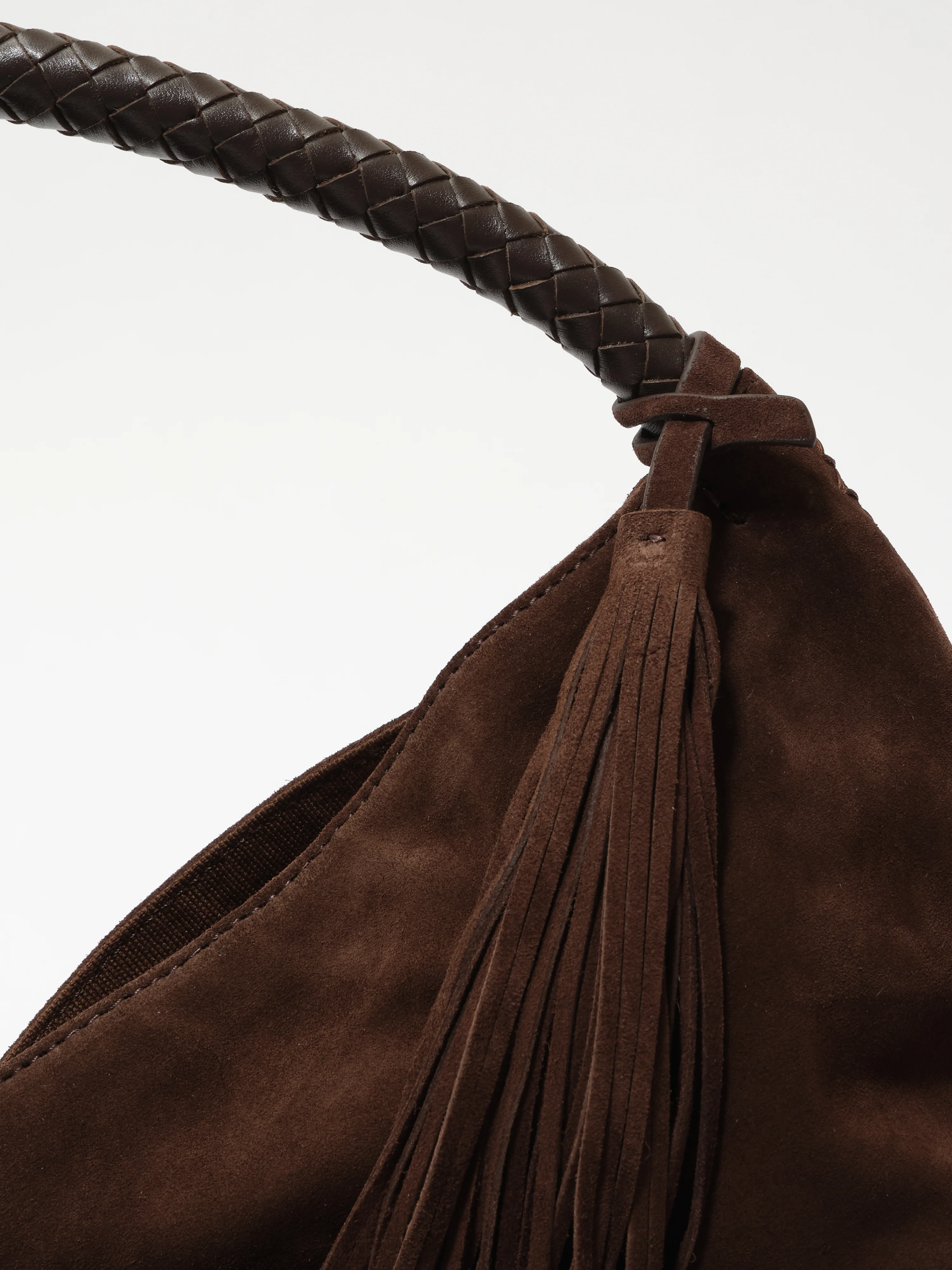 GALIA - Oversized tote bag with woven handle and removable tassel charm - Image 4