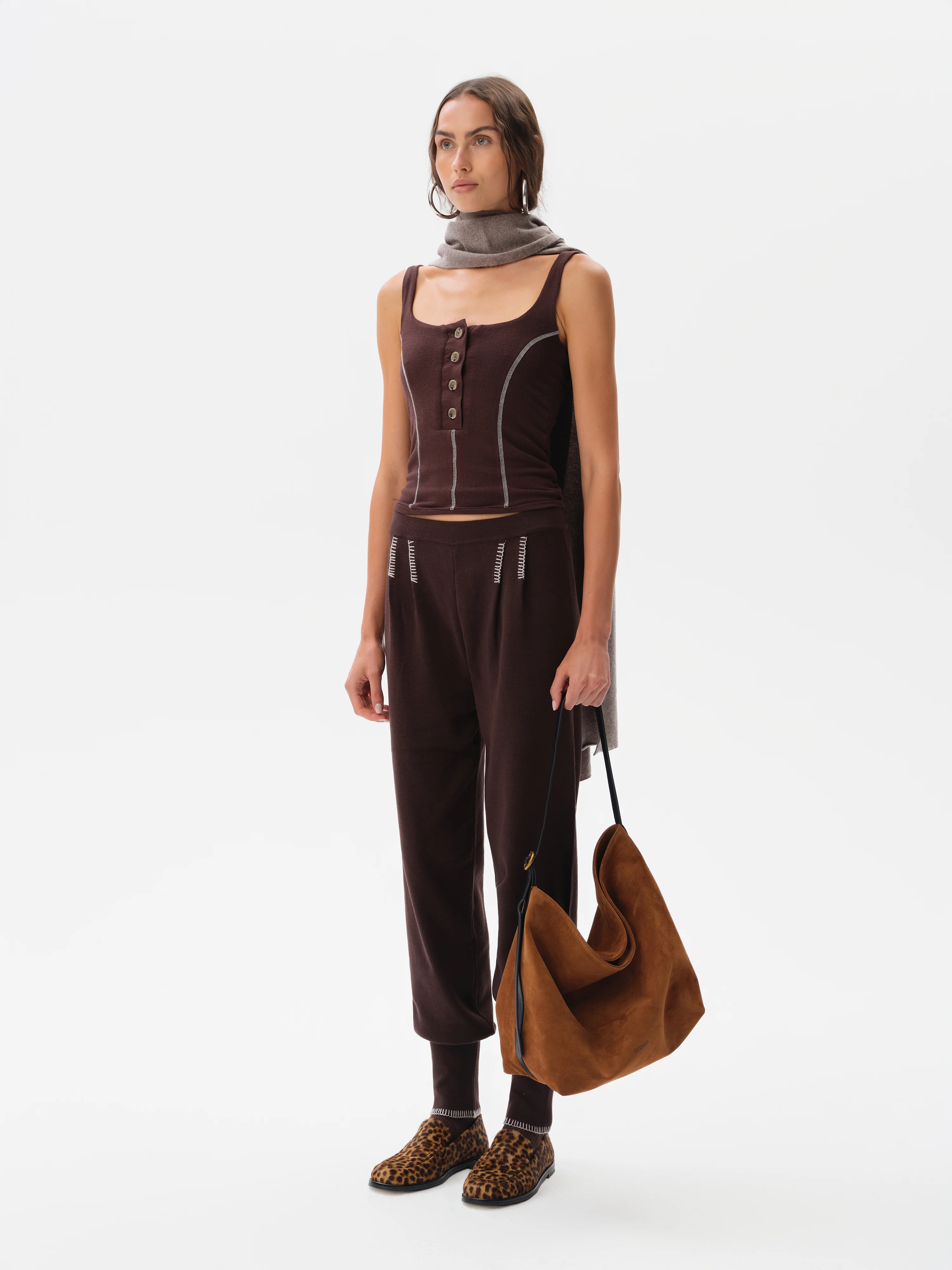 MIRA - Tank top with blanket-stitching - Image 3