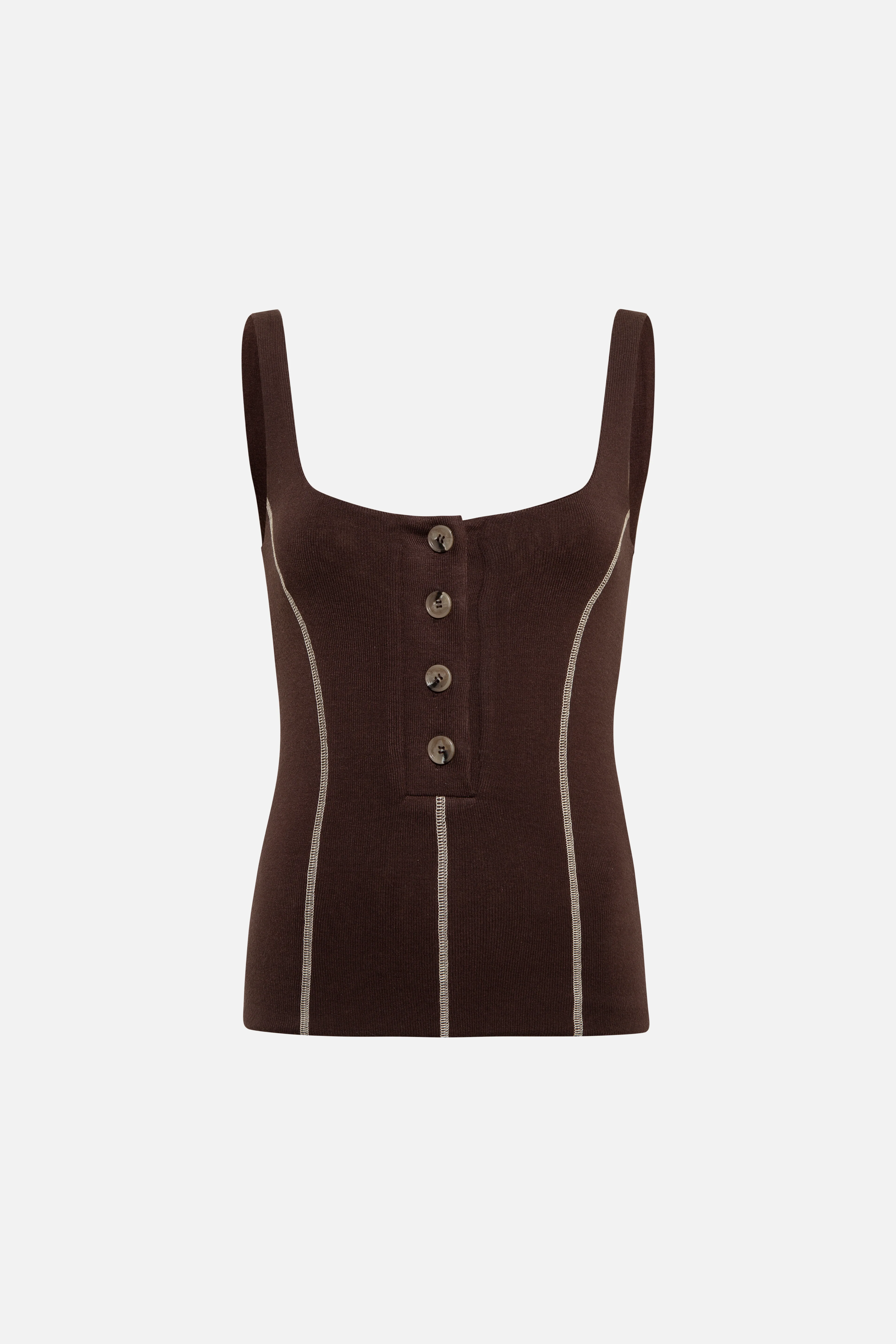 MIRA - Tank top with blanket-stitching - Image 6