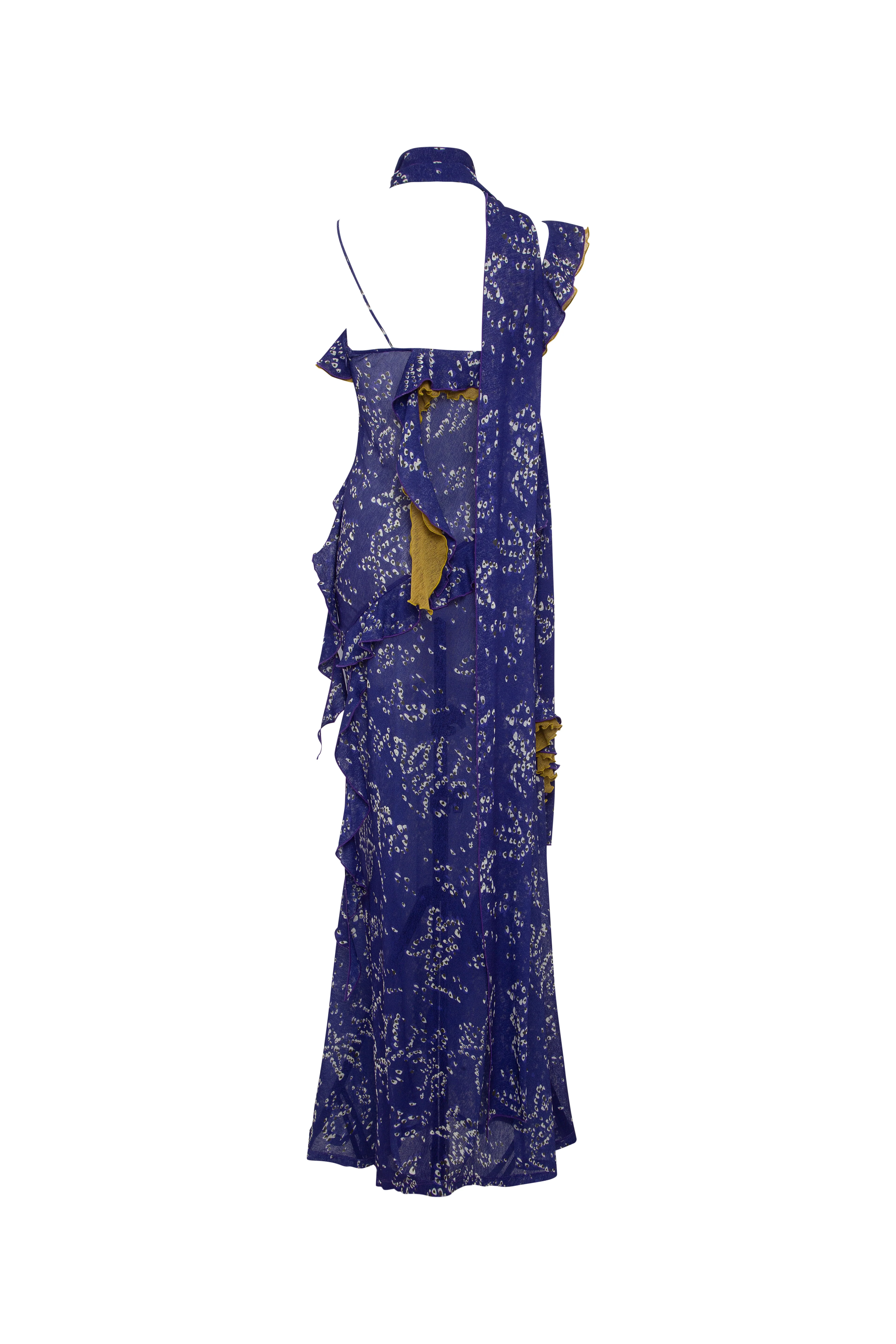 MONICA - Ruffled mesh maxi dress - Image 6