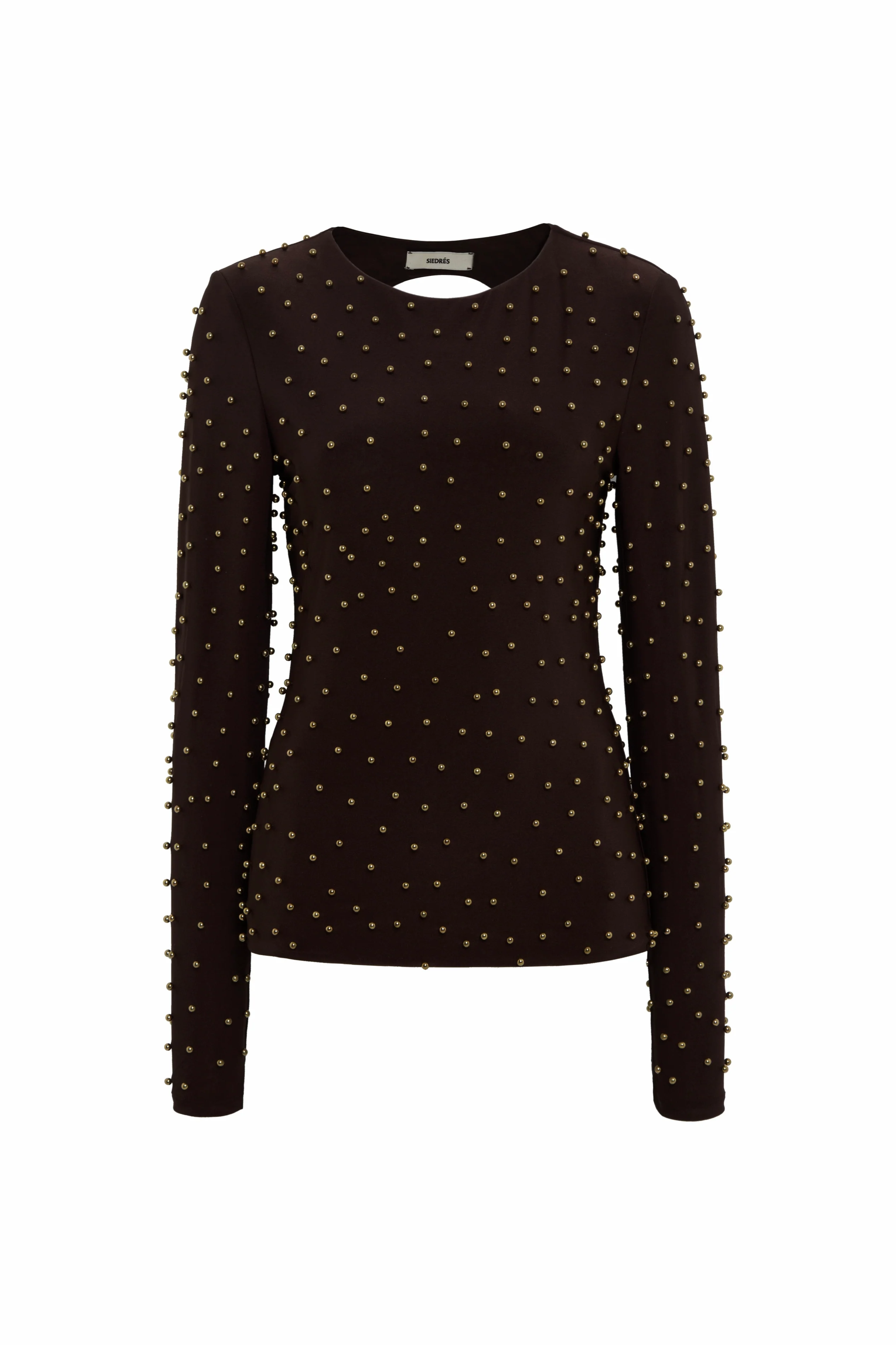 ODEL - Studded open-back longsleeved top