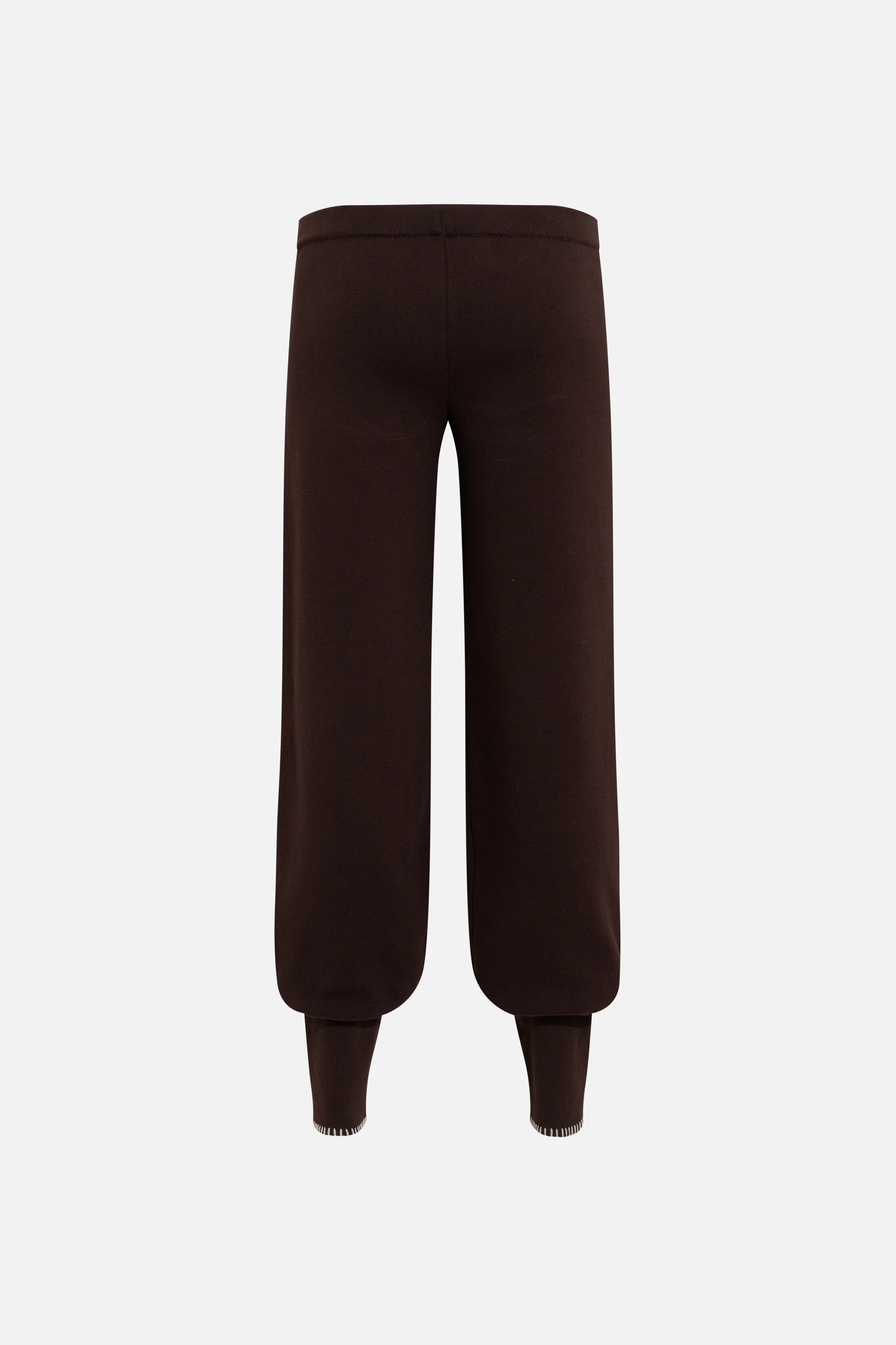 ROSENA - Knit harem pants with blanket-stitched hem - Image 6