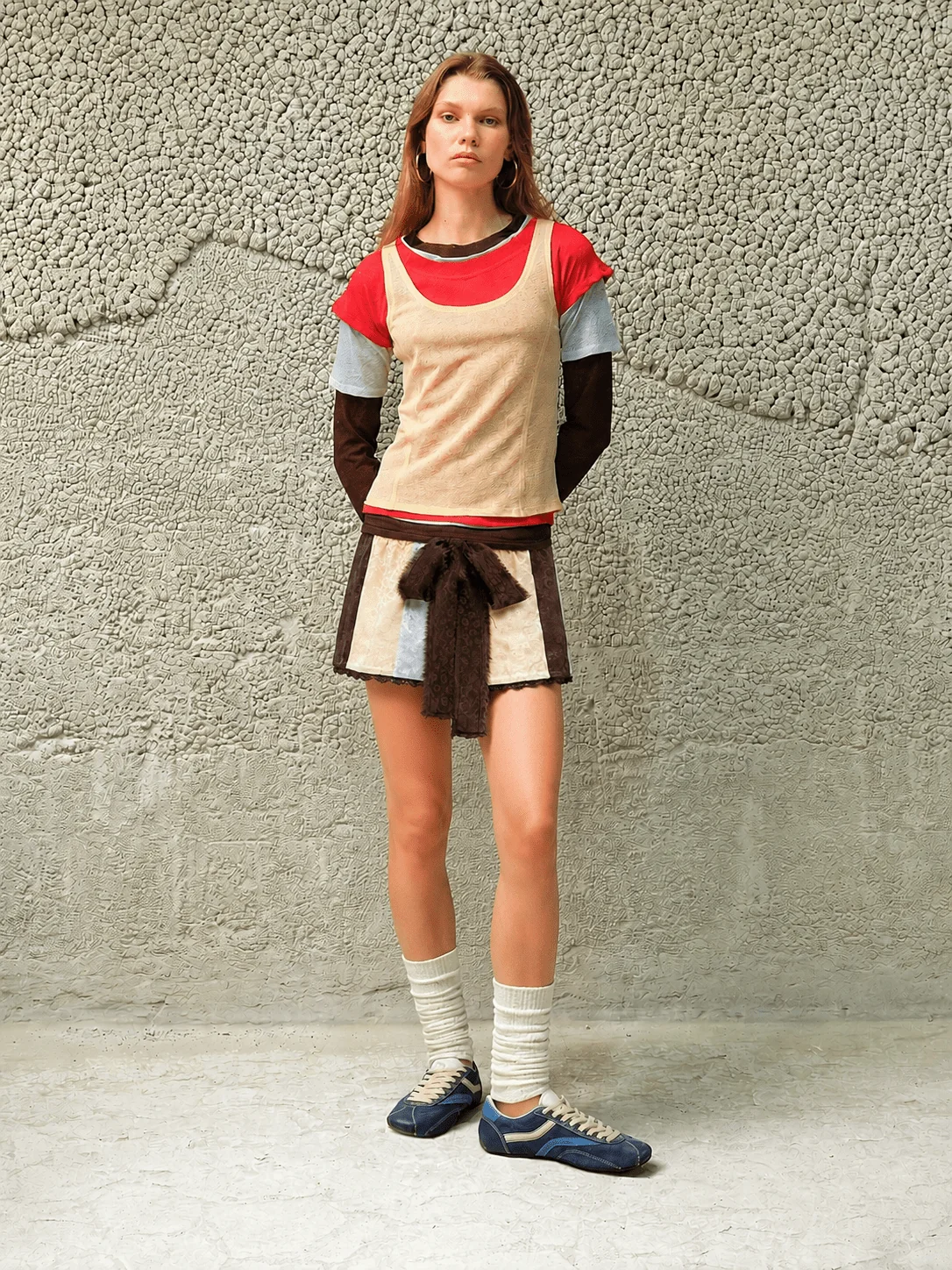 SHOL - Bow detailed satin mini shorts - Image 2