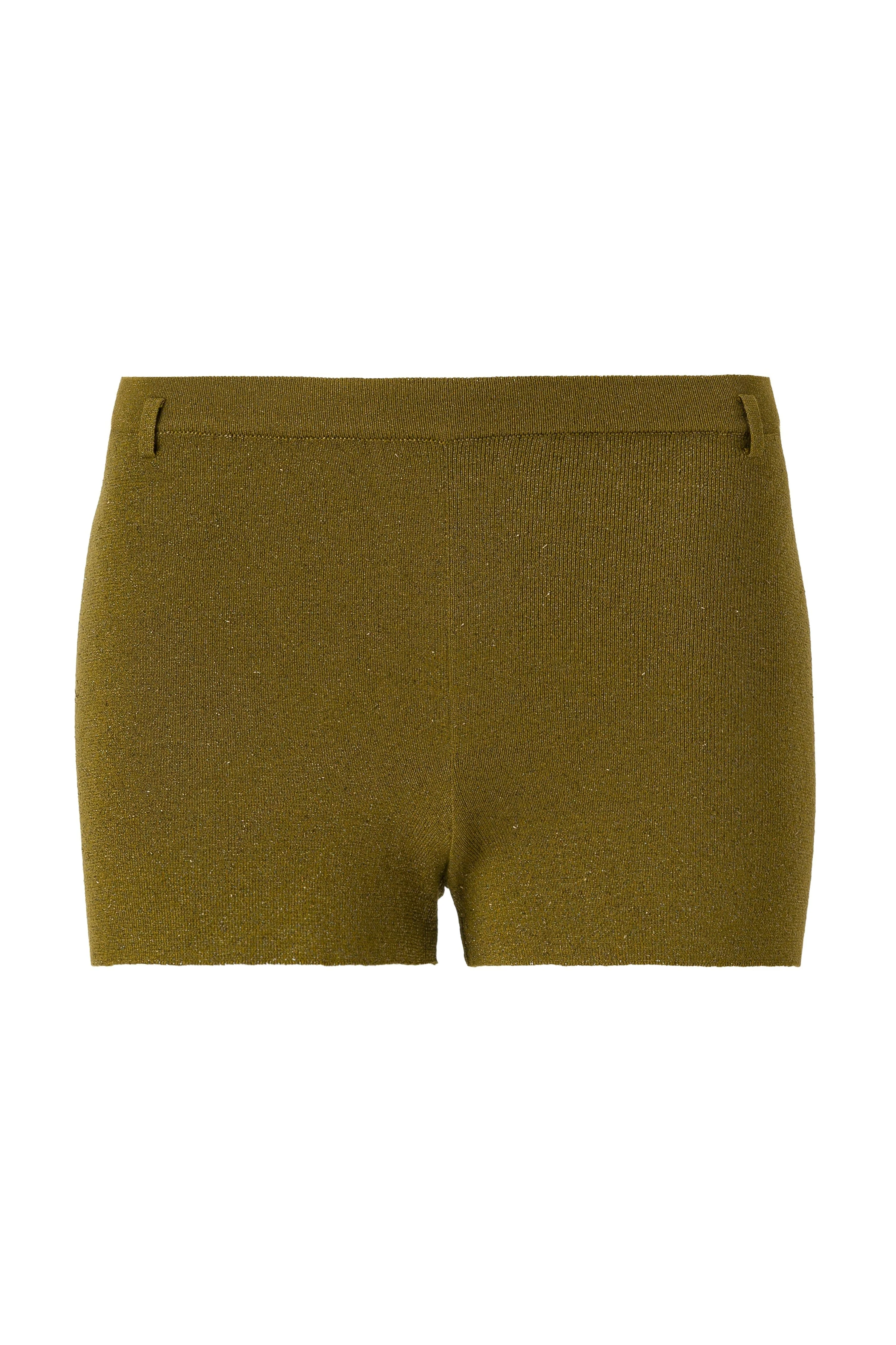 SOU - Belt detailed mini knit shorts - Image 4