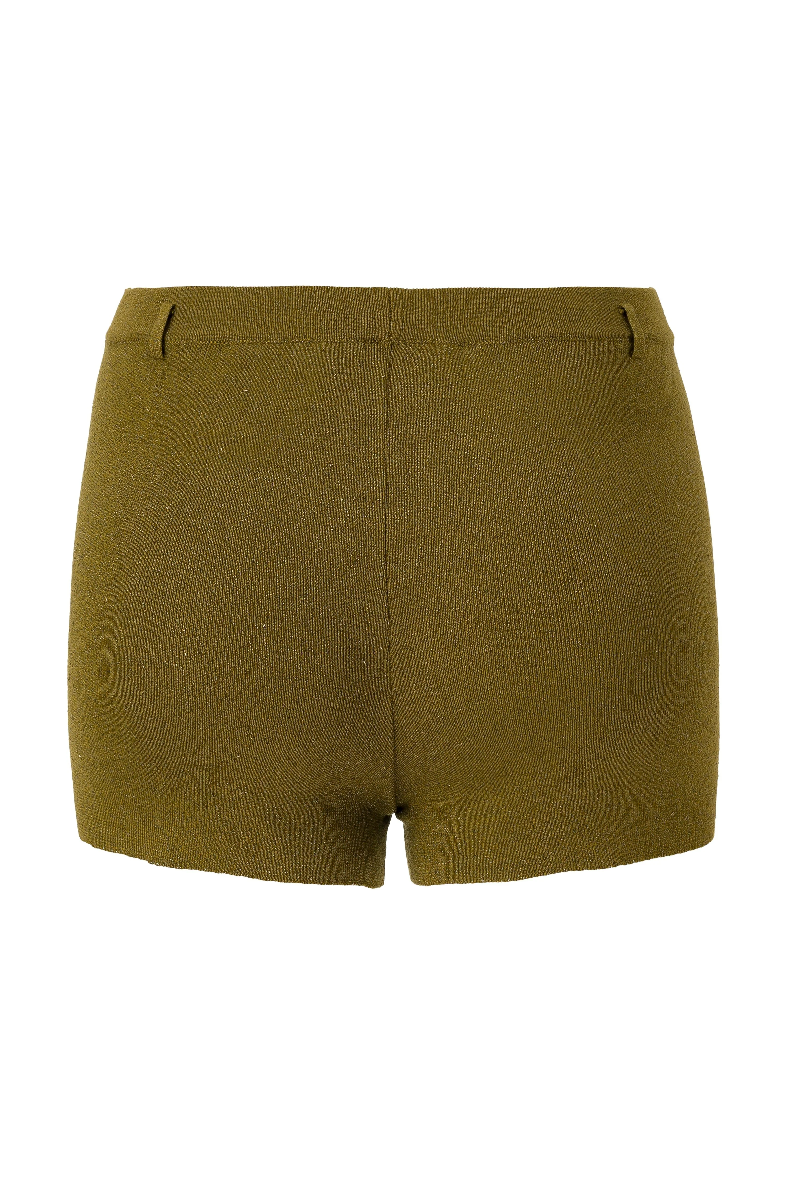 SOU - Belt detailed mini knit shorts - Image 5