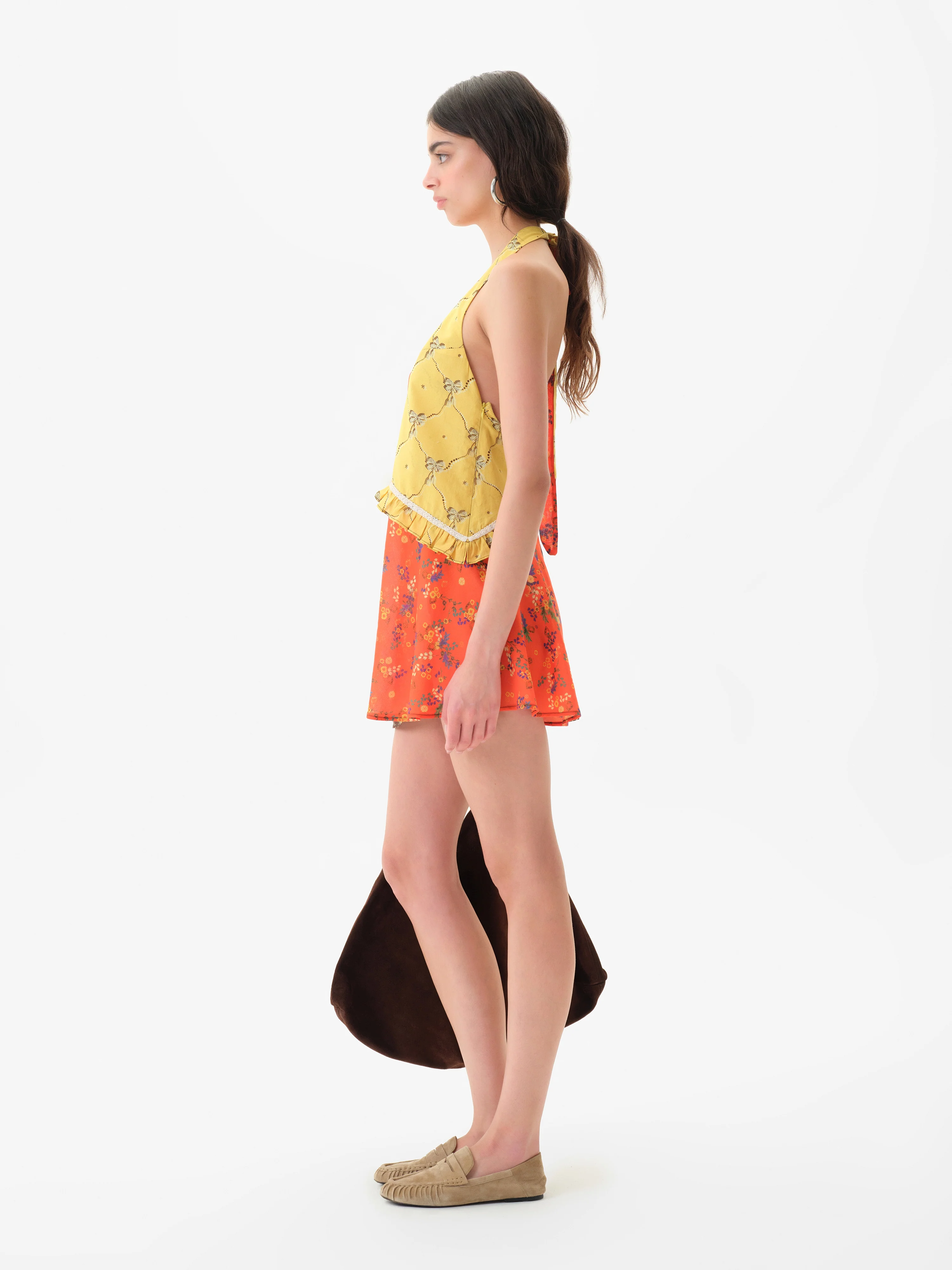 SULIENS - Printed wide-leg playsuit with open back - Image 3