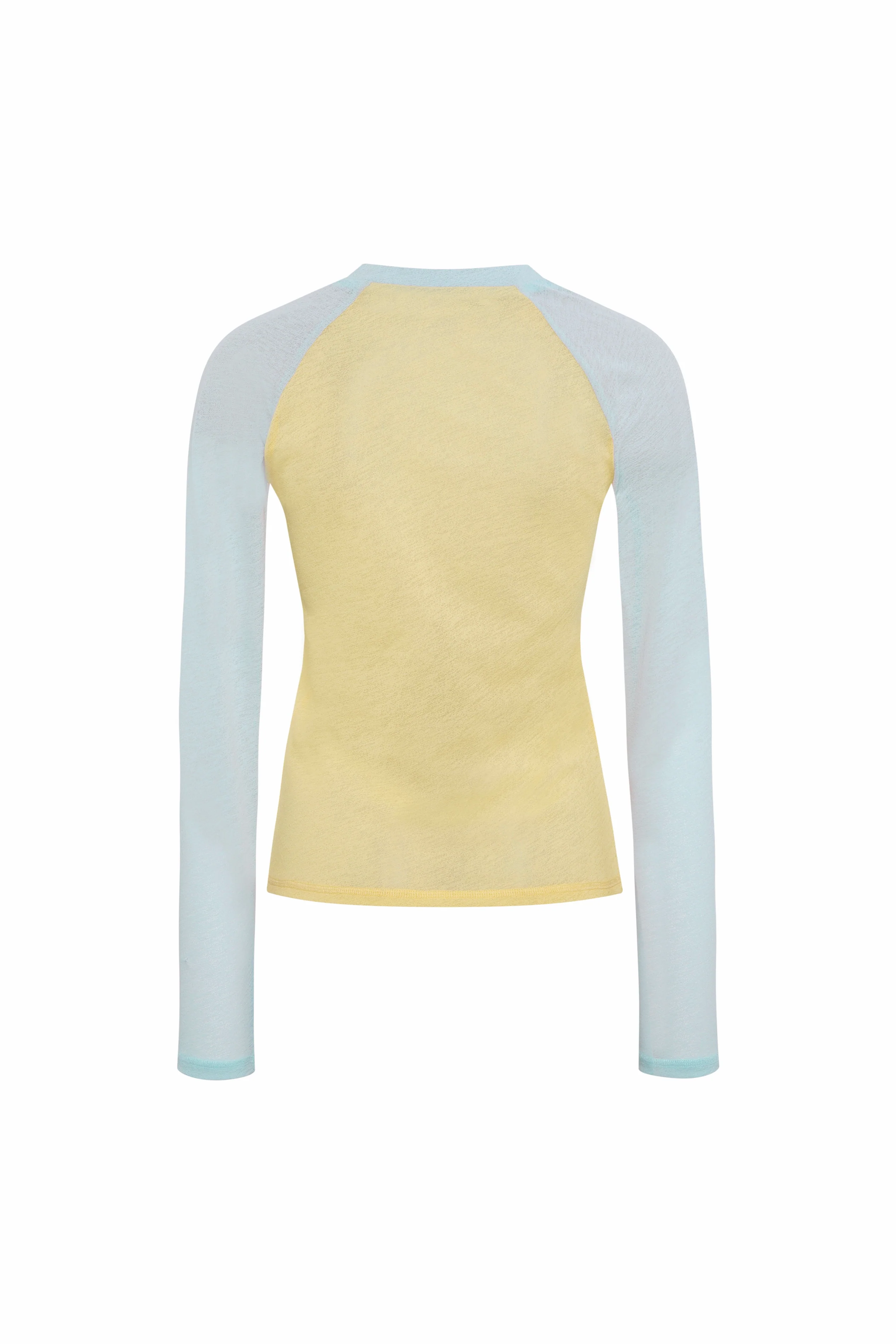 TILLY - Two-tone mesh long sleeve top - Image 2