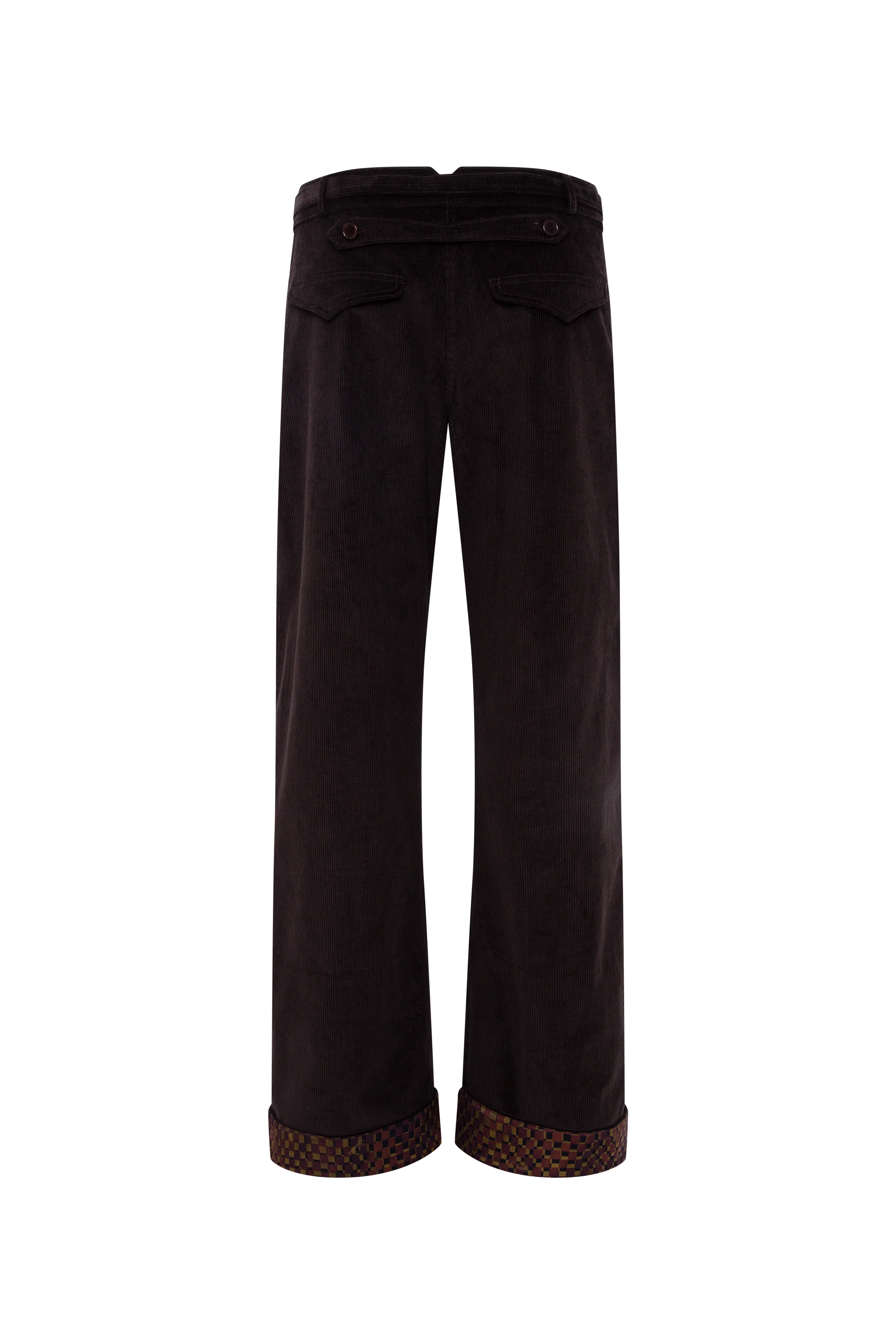 VERA - Low-rise corduroy pants with all-over embroidery - Image 6