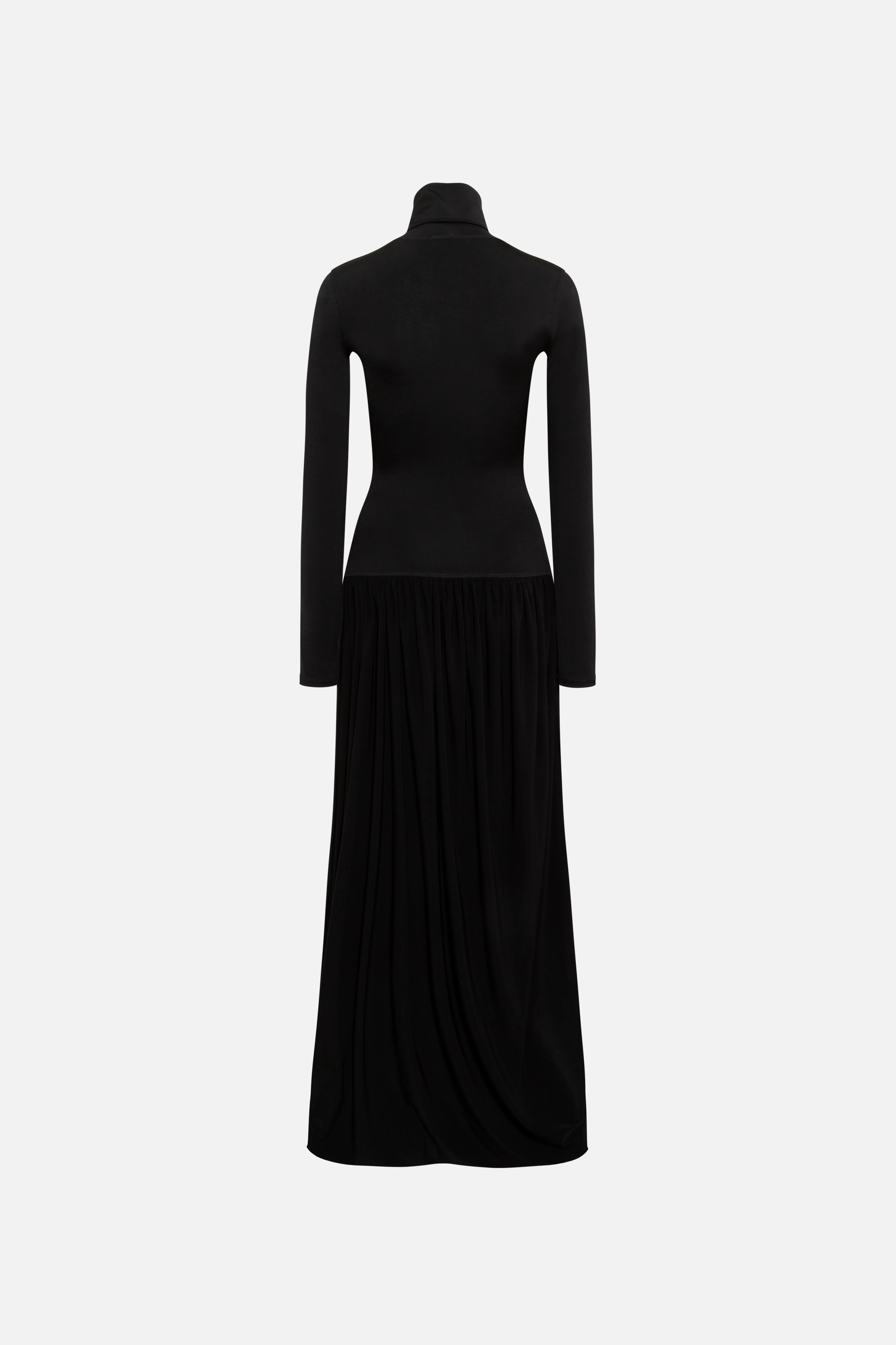 VESPER - High-neck button jersey dress - Image 7