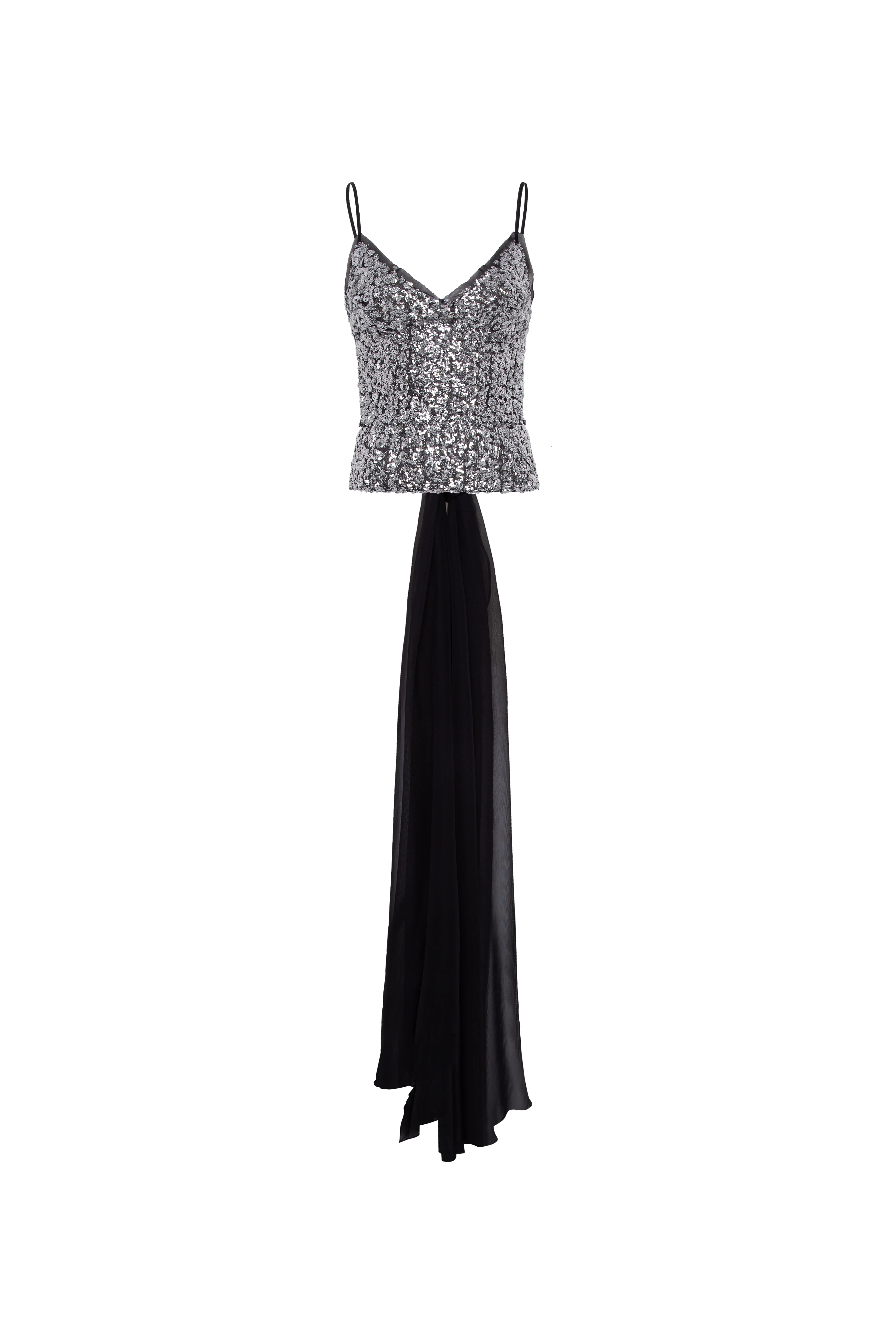 ZAYA - Embellished sequin top with a deep V neckline - Image 7